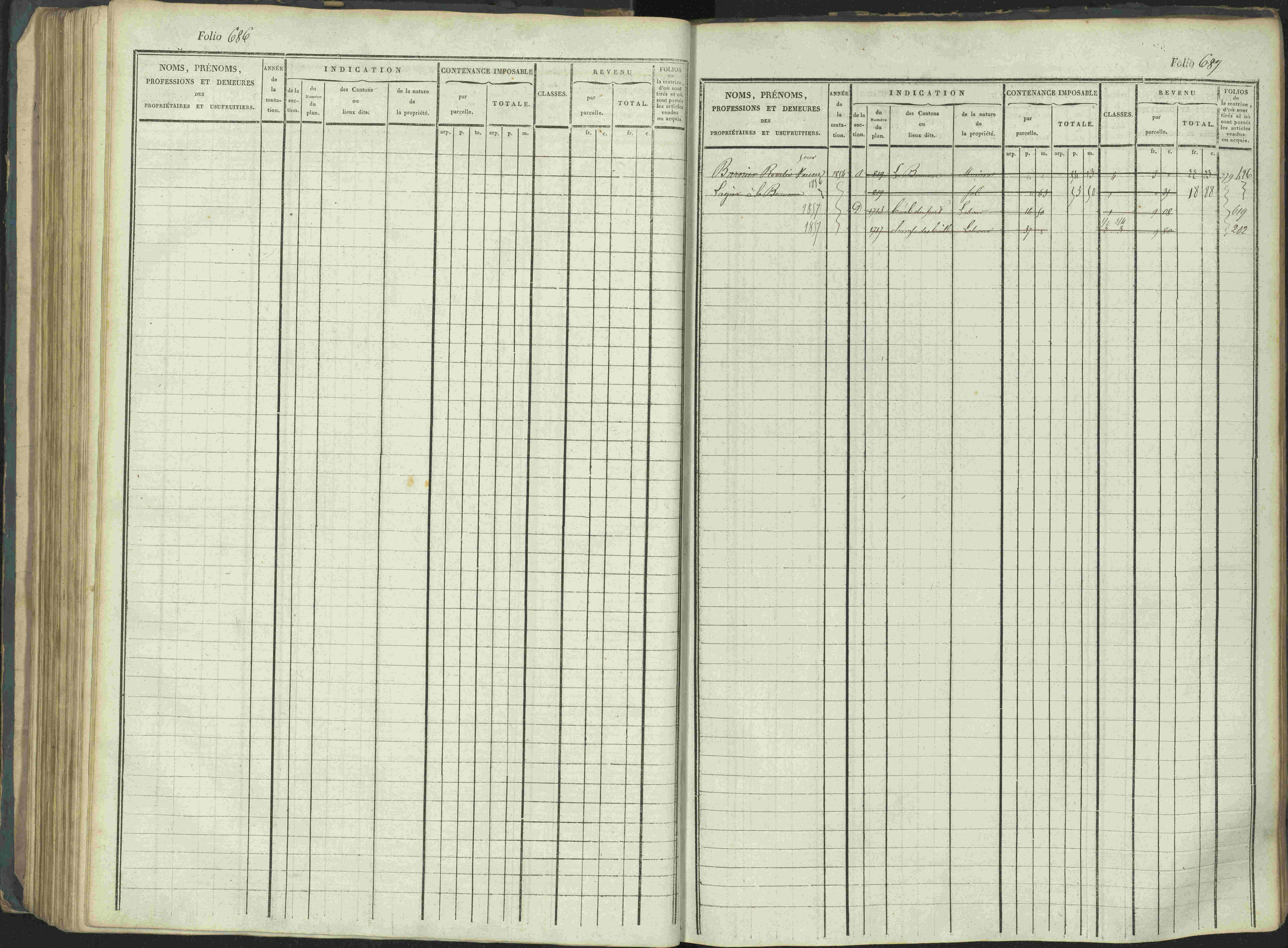 La Beaume - 3 P 253/1 - 3 P 253/1 - Matrice, folios 481-960.
