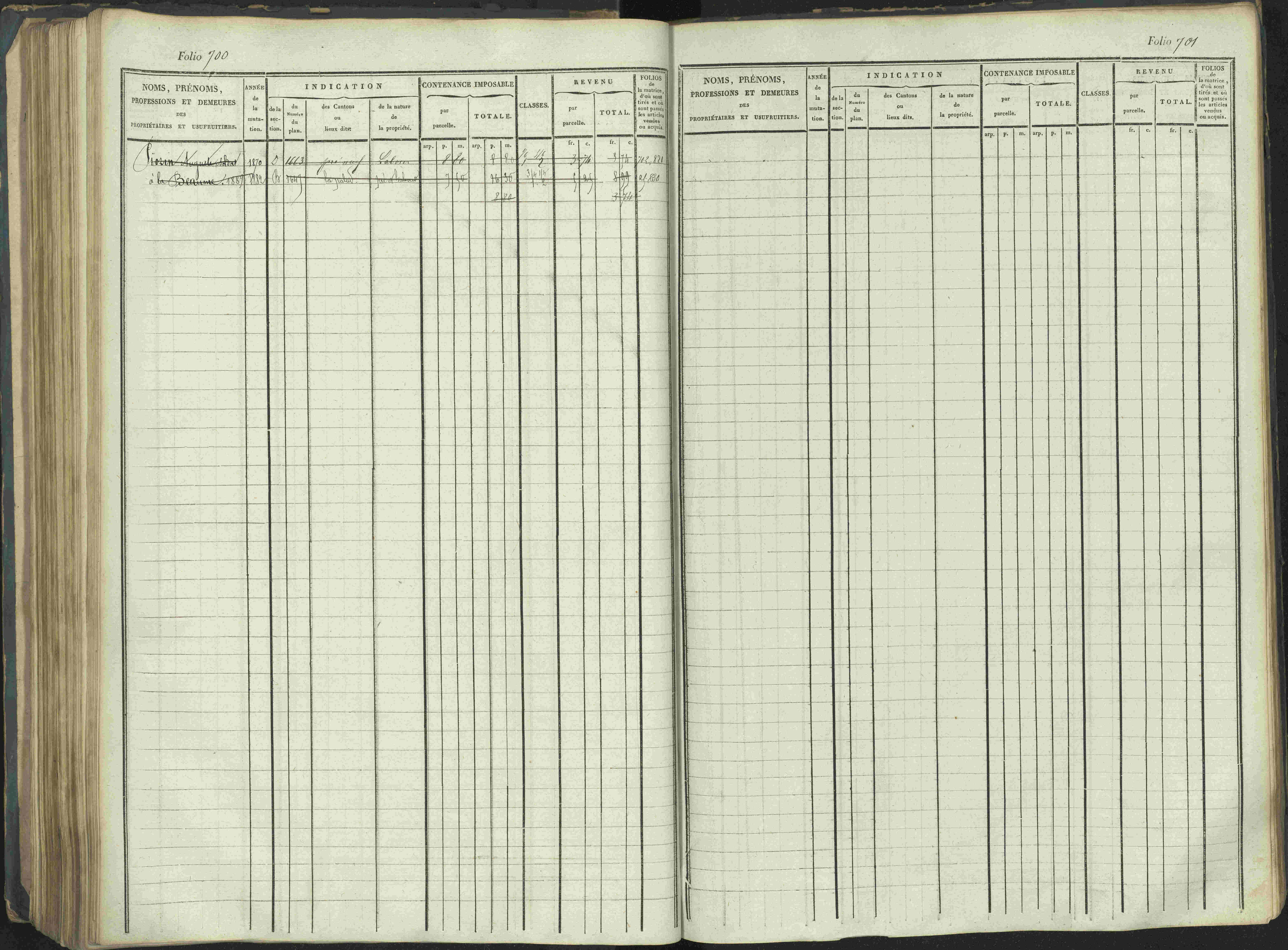 La Beaume - 3 P 253/1 - 3 P 253/1 - Matrice, folios 481-960.