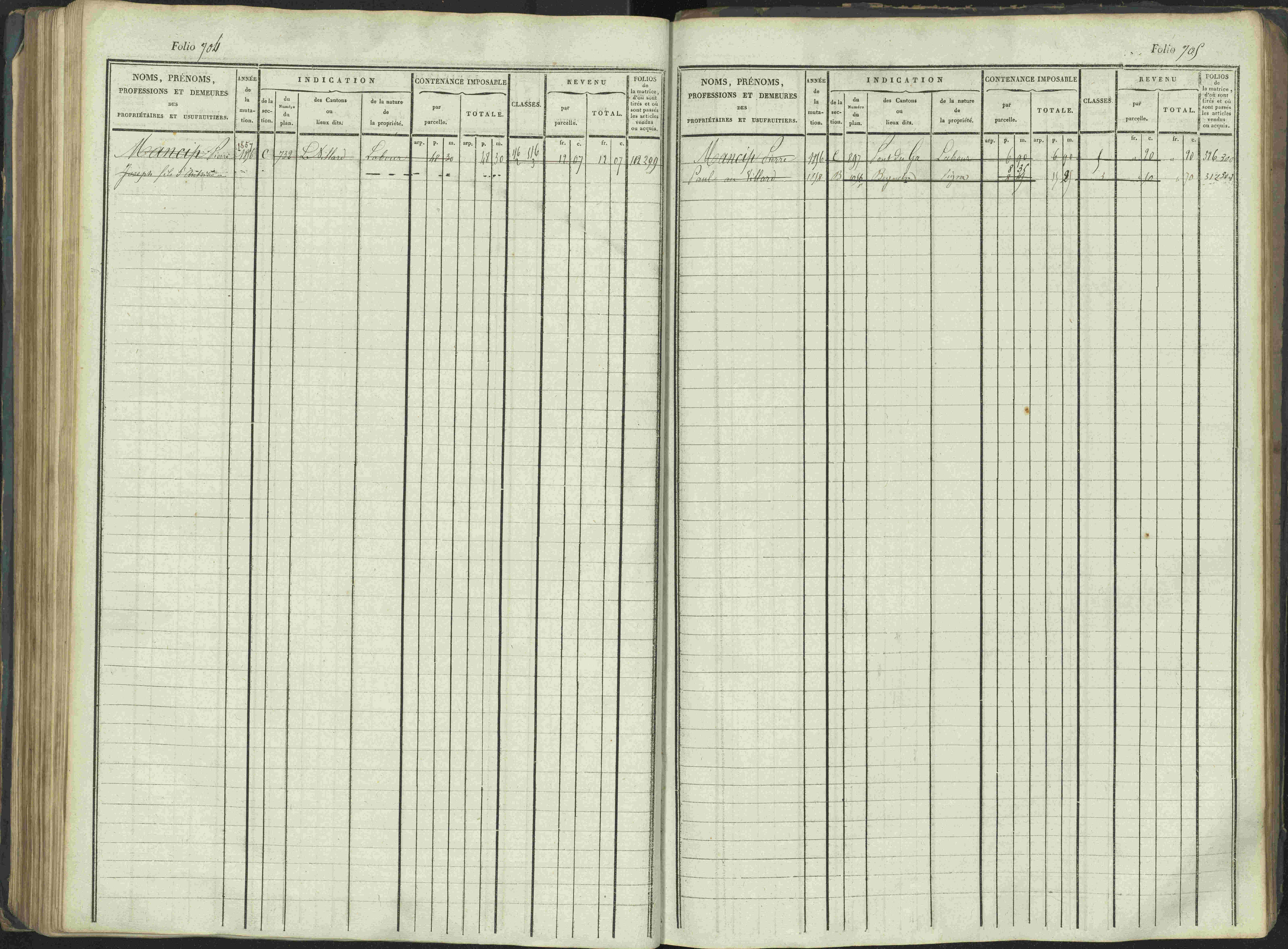 La Beaume - 3 P 253/1 - 3 P 253/1 - Matrice, folios 481-960.