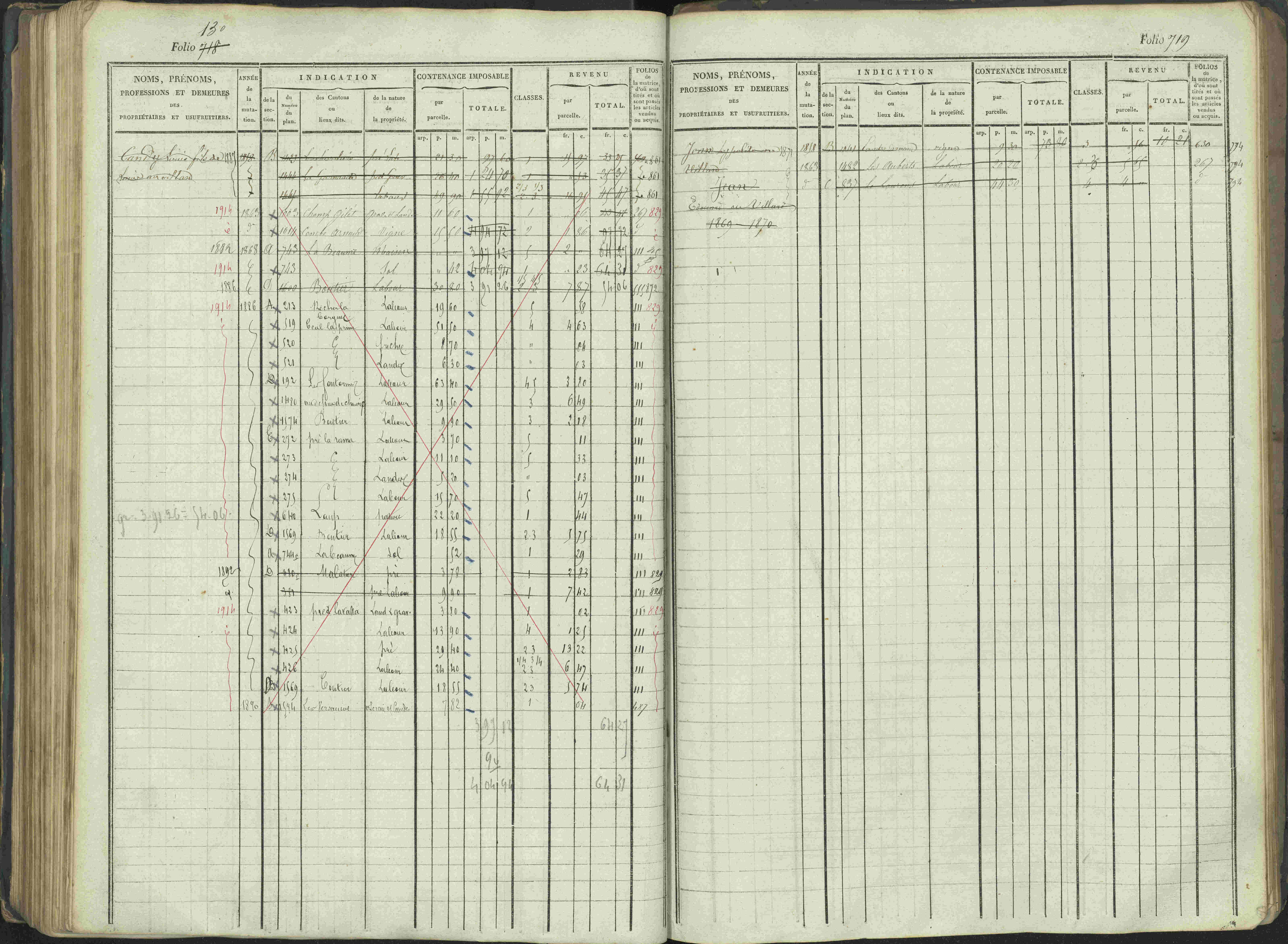 La Beaume - 3 P 253/1 - 3 P 253/1 - Matrice, folios 481-960.