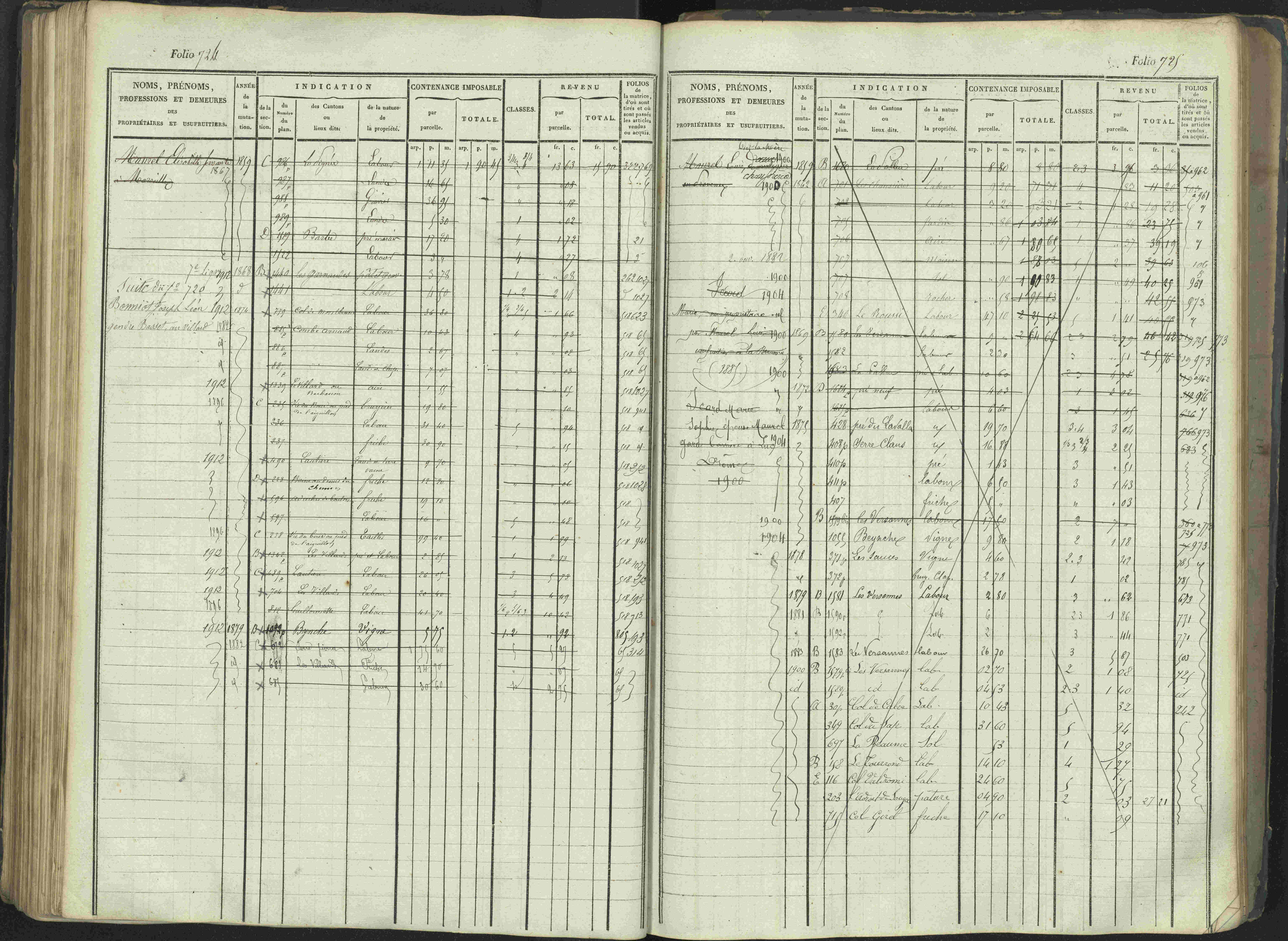 La Beaume - 3 P 253/1 - 3 P 253/1 - Matrice, folios 481-960.