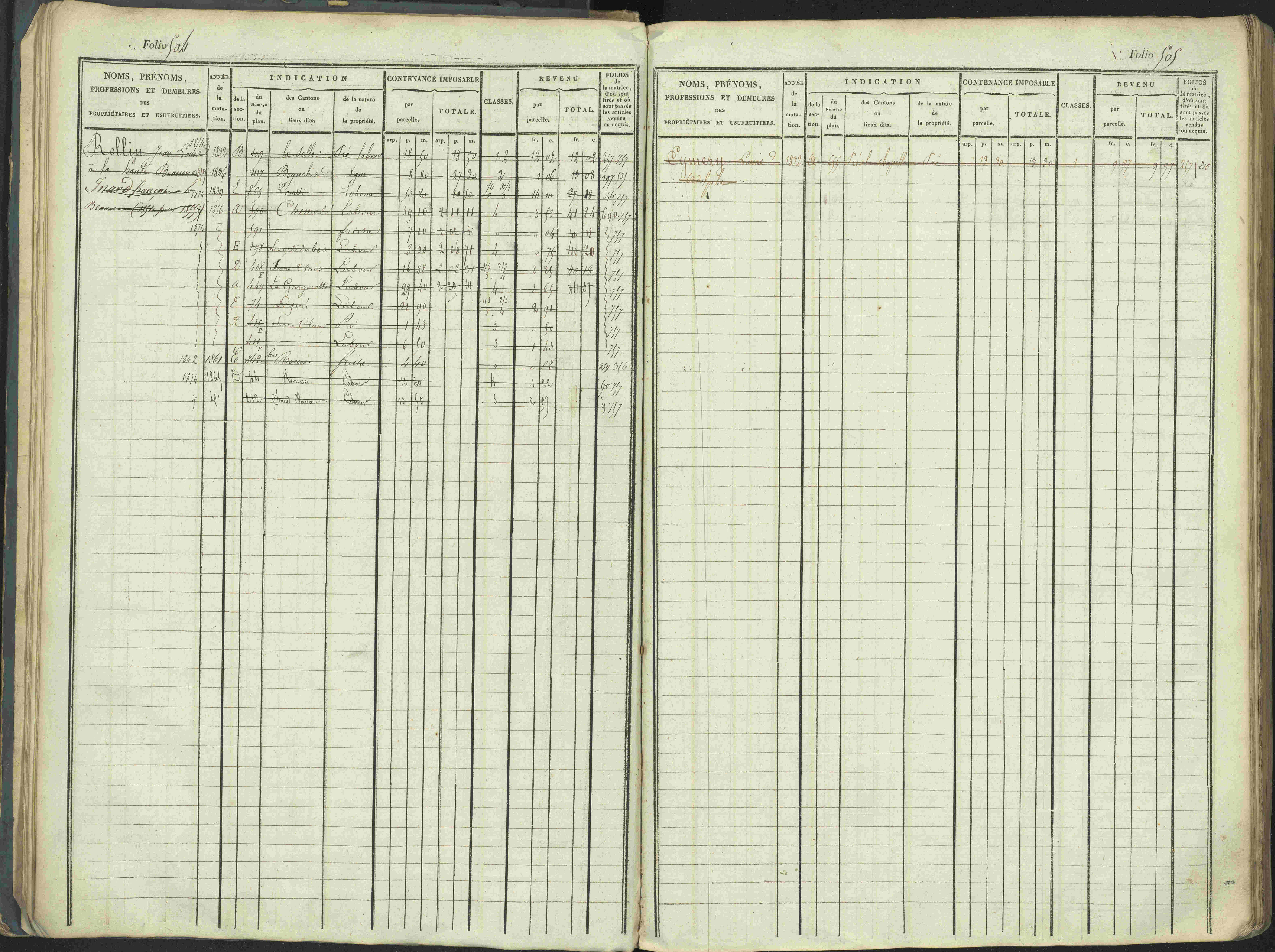 La Beaume - 3 P 253/1 - 3 P 253/1 - Matrice, folios 481-960.