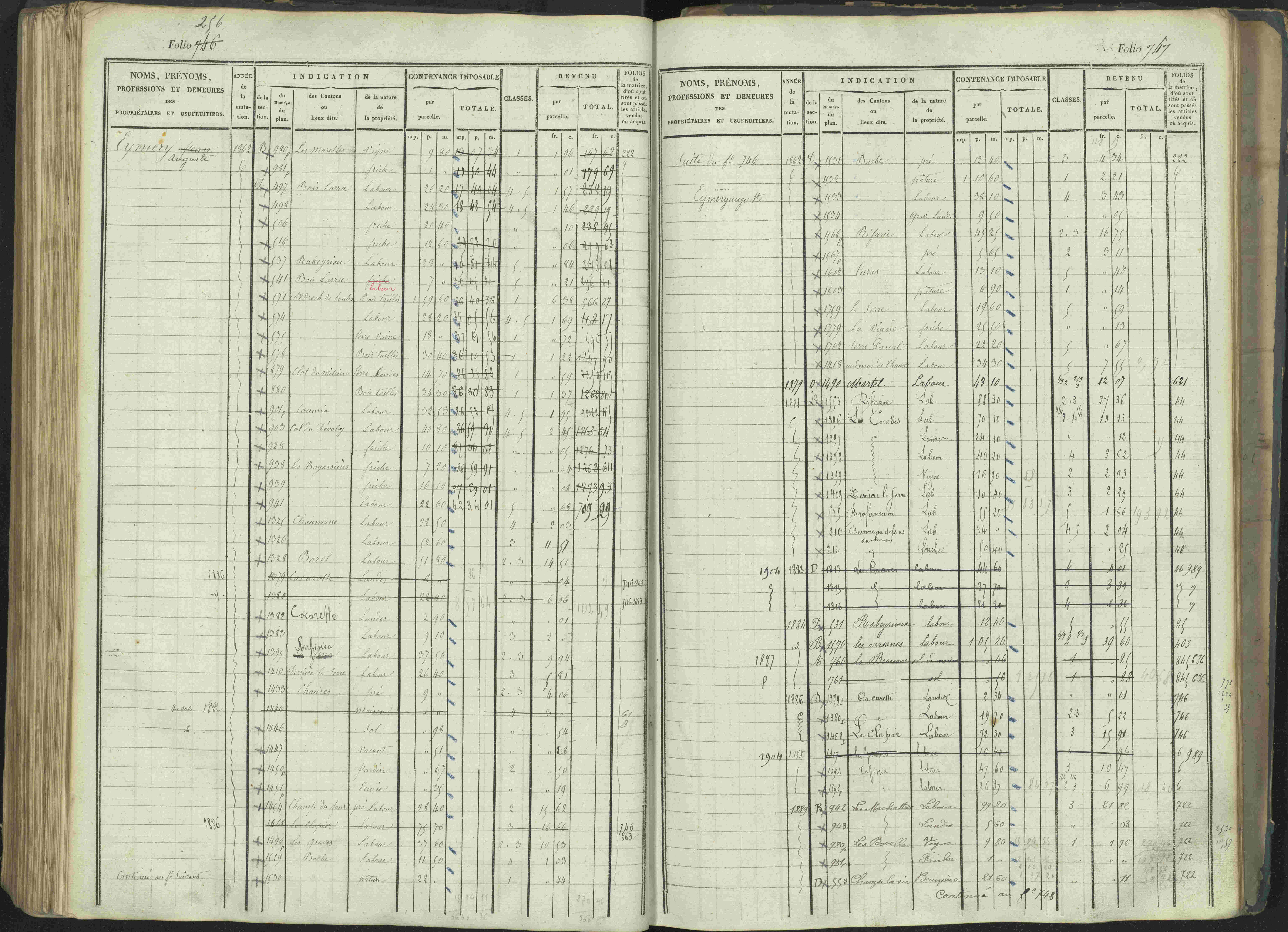 La Beaume - 3 P 253/1 - 3 P 253/1 - Matrice, folios 481-960.