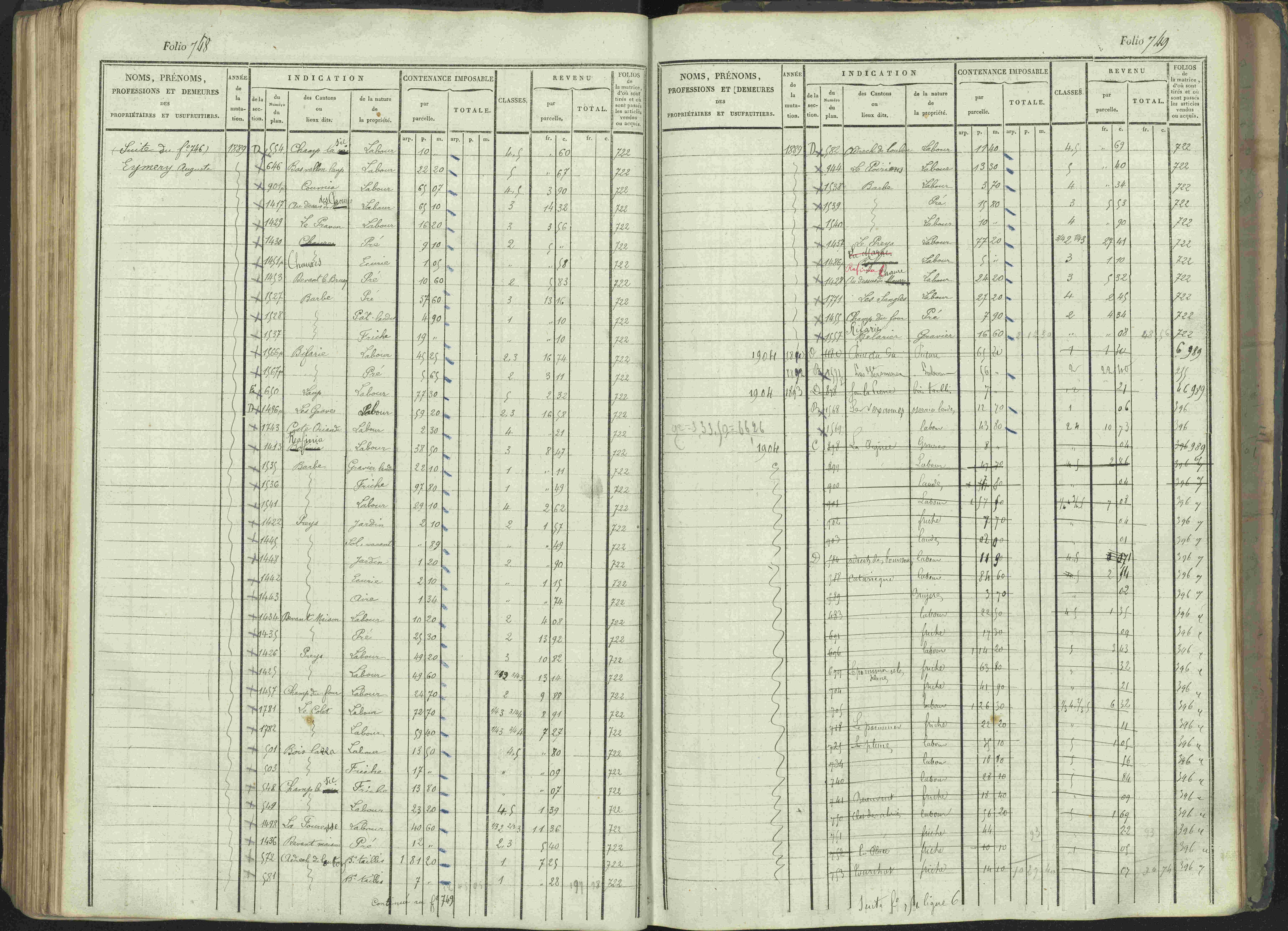 La Beaume - 3 P 253/1 - 3 P 253/1 - Matrice, folios 481-960.