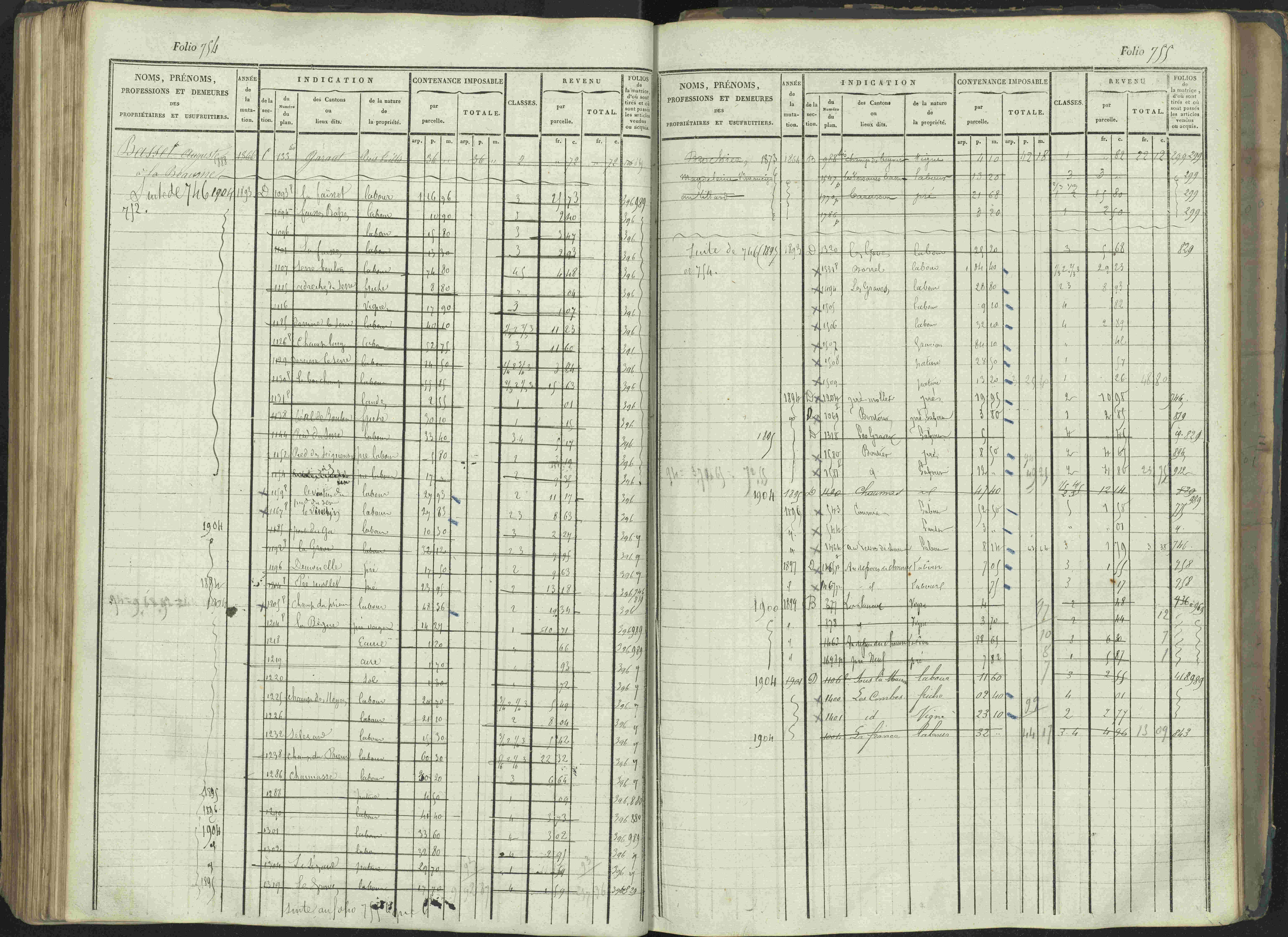 La Beaume - 3 P 253/1 - 3 P 253/1 - Matrice, folios 481-960.