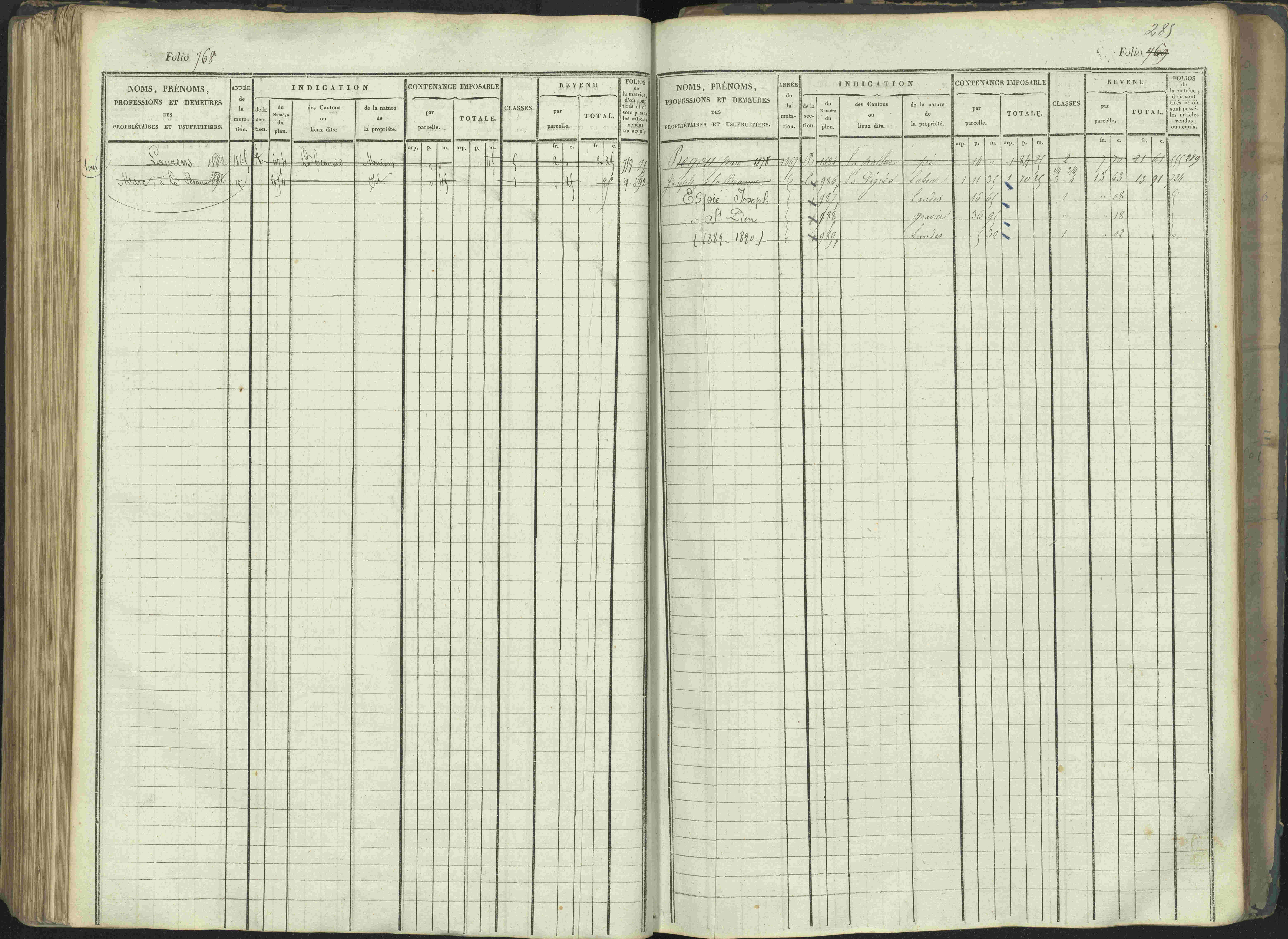 La Beaume - 3 P 253/1 - 3 P 253/1 - Matrice, folios 481-960.