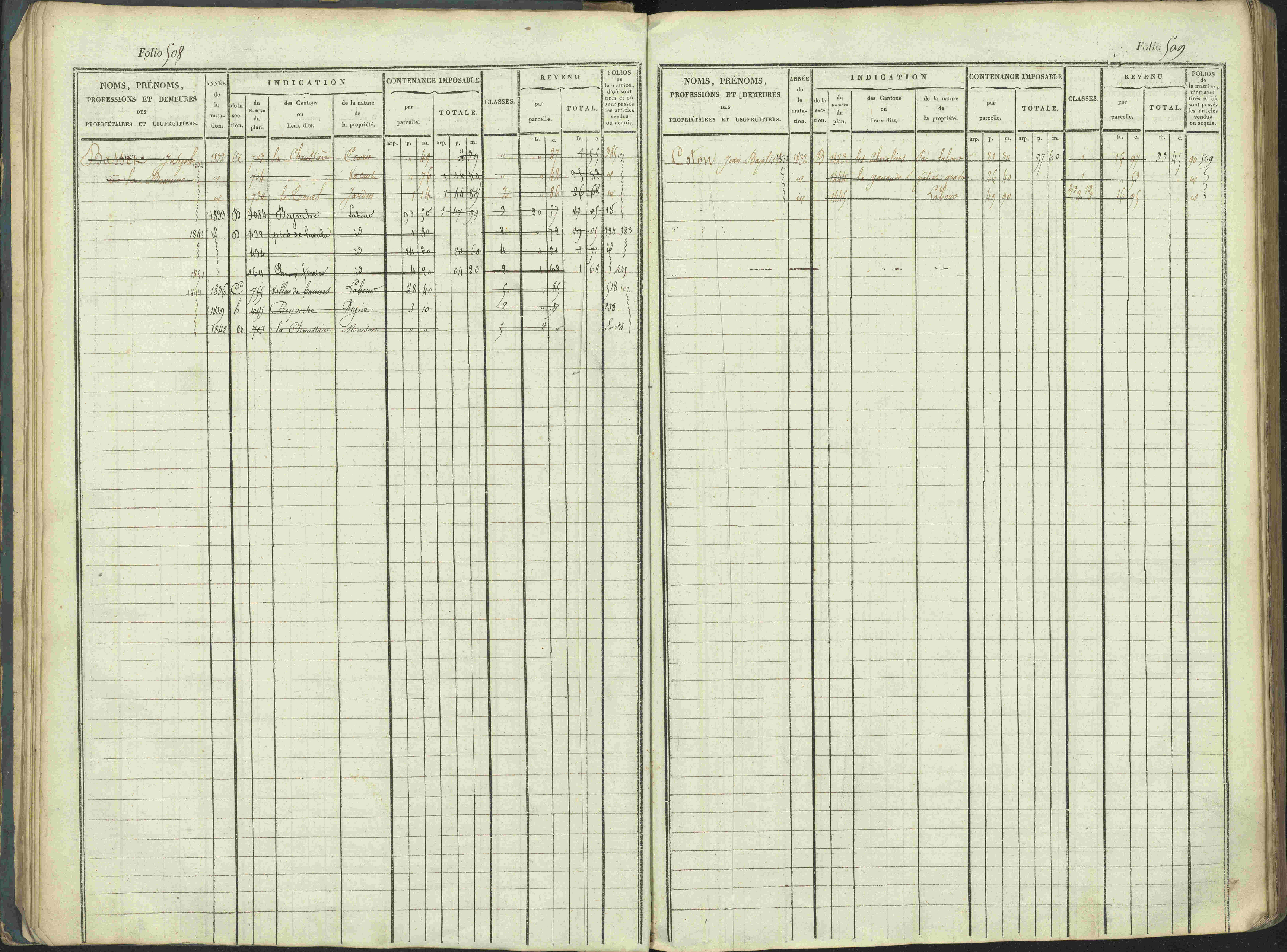 La Beaume - 3 P 253/1 - 3 P 253/1 - Matrice, folios 481-960.