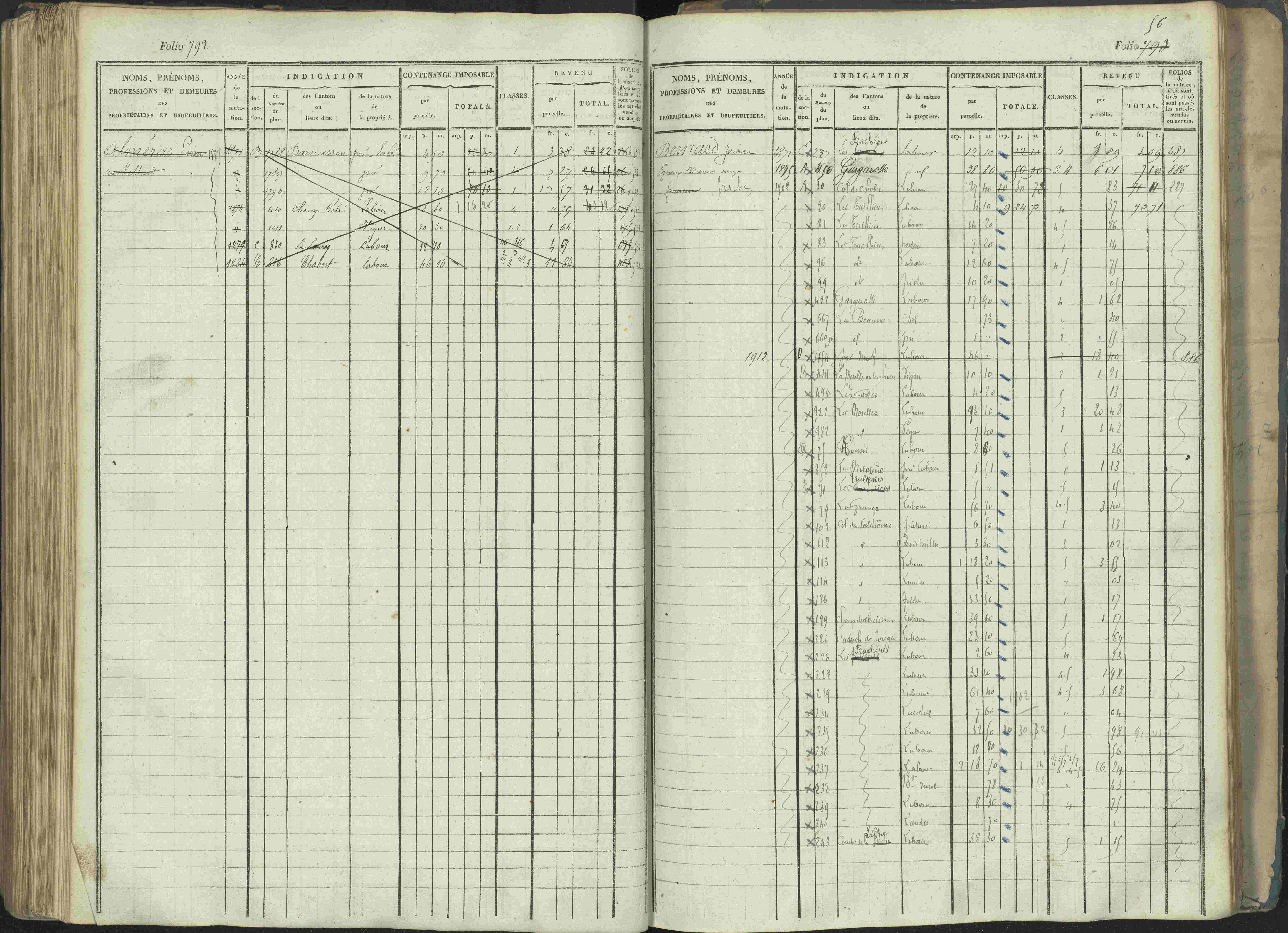 La Beaume - 3 P 253/1 - 3 P 253/1 - Matrice, folios 481-960.