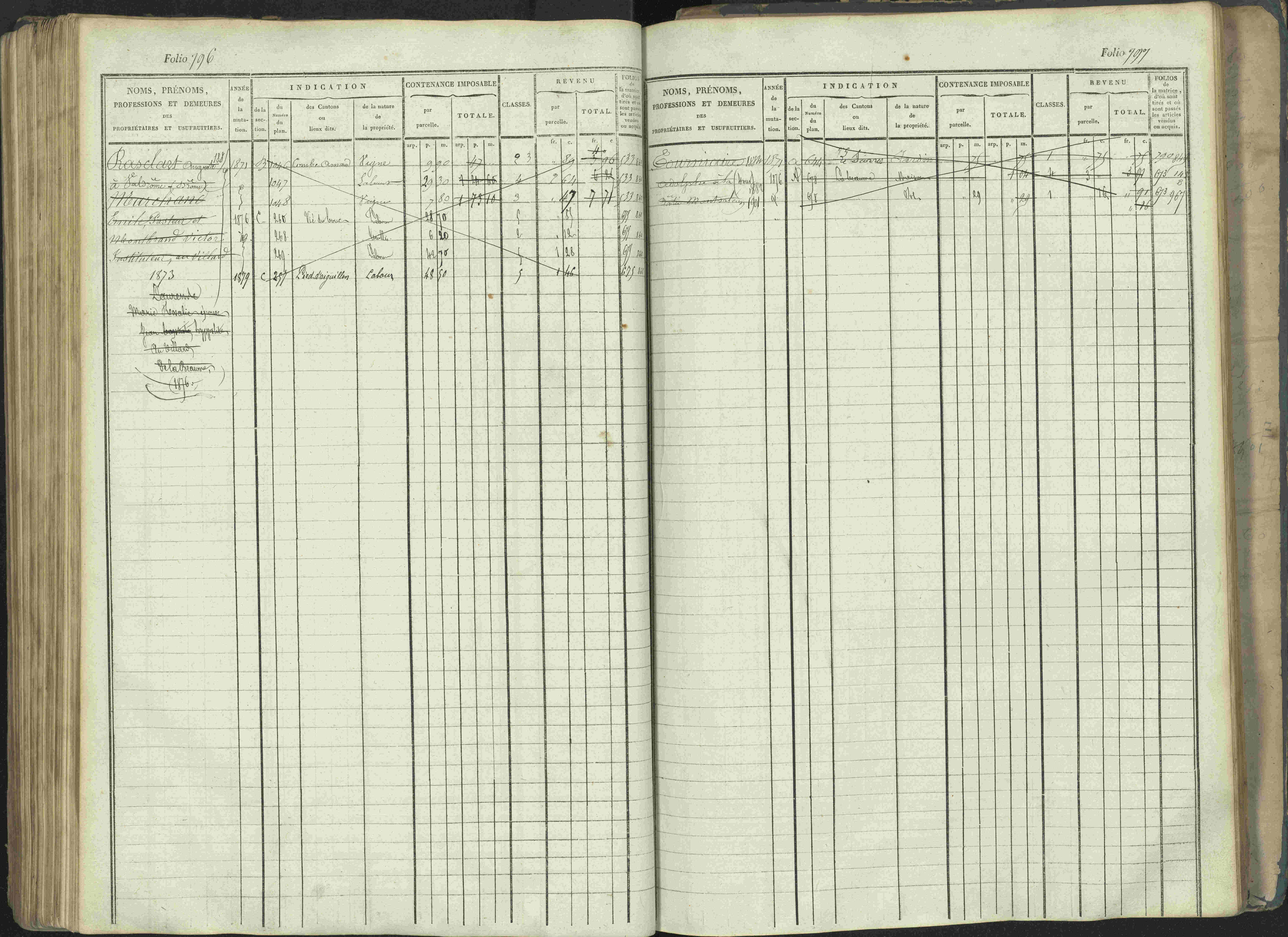 La Beaume - 3 P 253/1 - 3 P 253/1 - Matrice, folios 481-960.