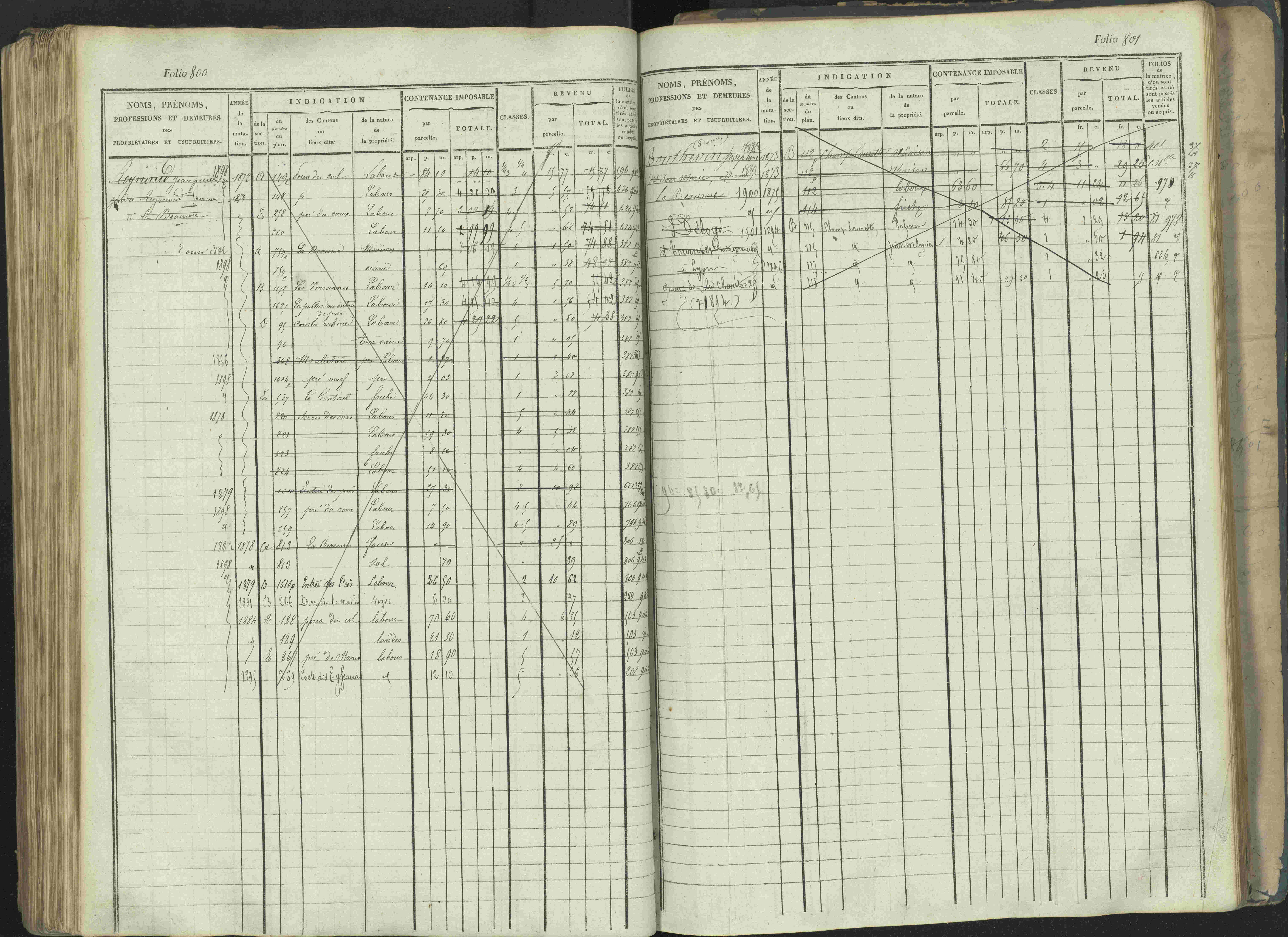 La Beaume - 3 P 253/1 - 3 P 253/1 - Matrice, folios 481-960.