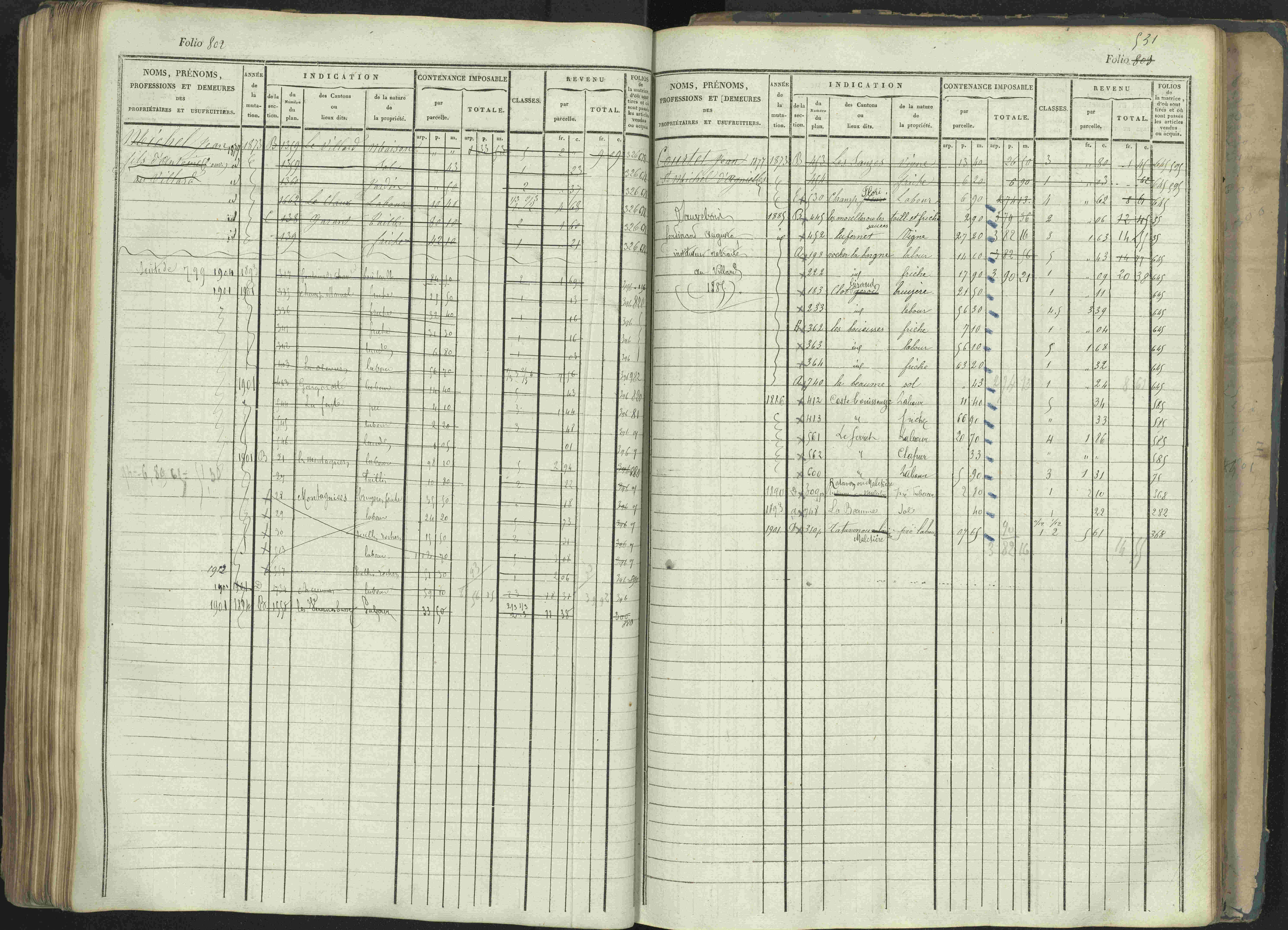 La Beaume - 3 P 253/1 - 3 P 253/1 - Matrice, folios 481-960.