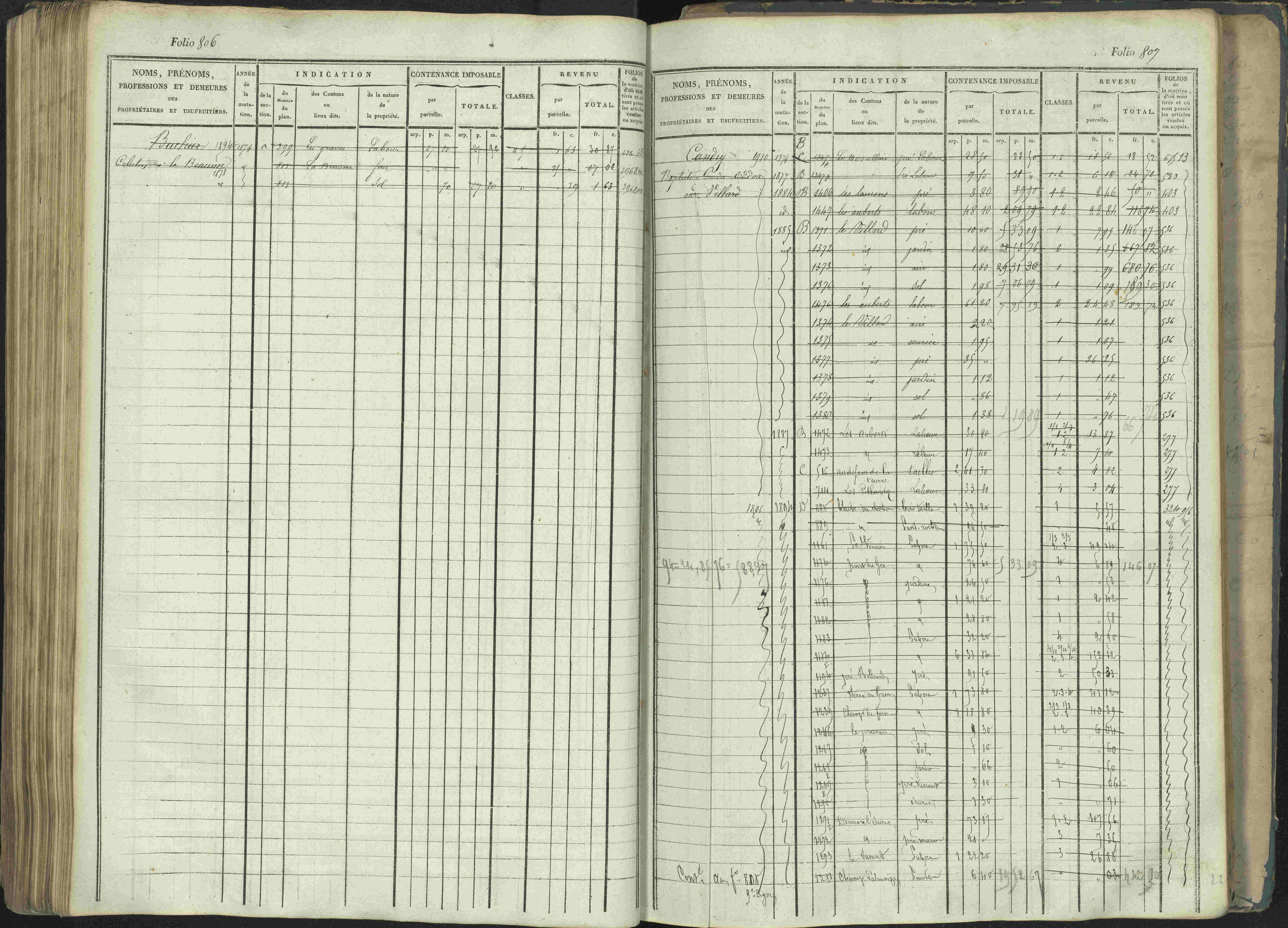 La Beaume - 3 P 253/1 - 3 P 253/1 - Matrice, folios 481-960.