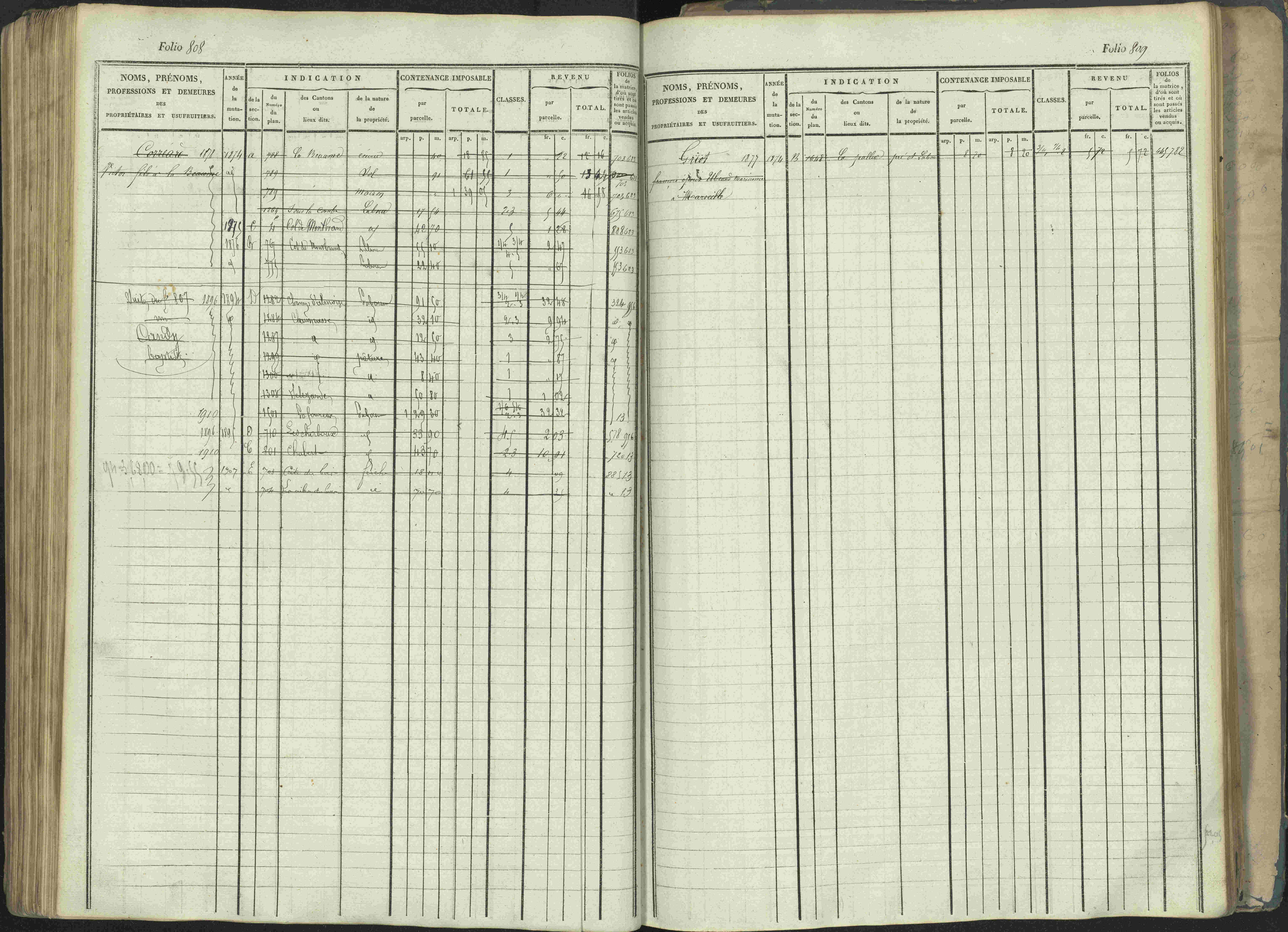 La Beaume - 3 P 253/1 - 3 P 253/1 - Matrice, folios 481-960.