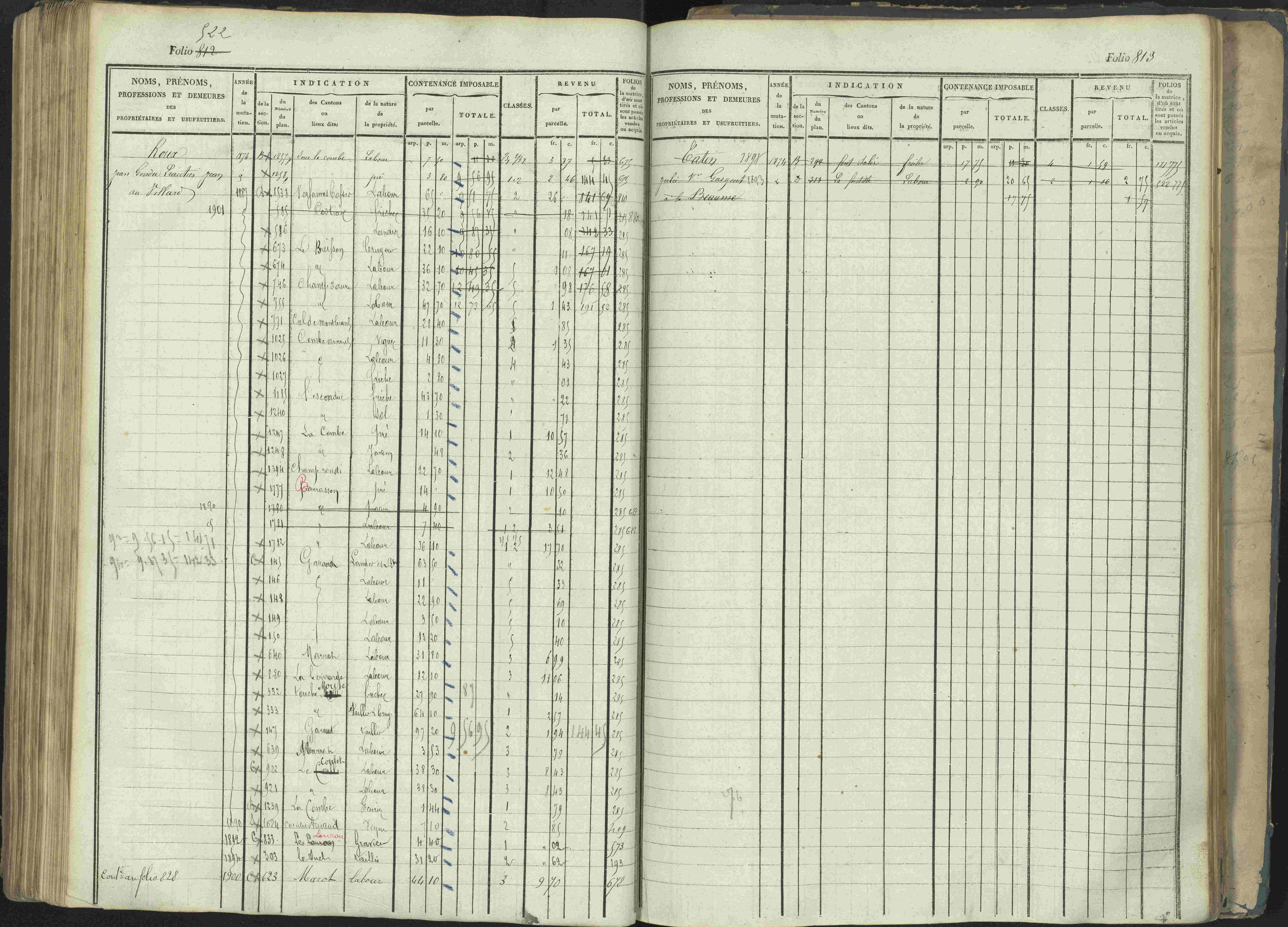 La Beaume - 3 P 253/1 - 3 P 253/1 - Matrice, folios 481-960.