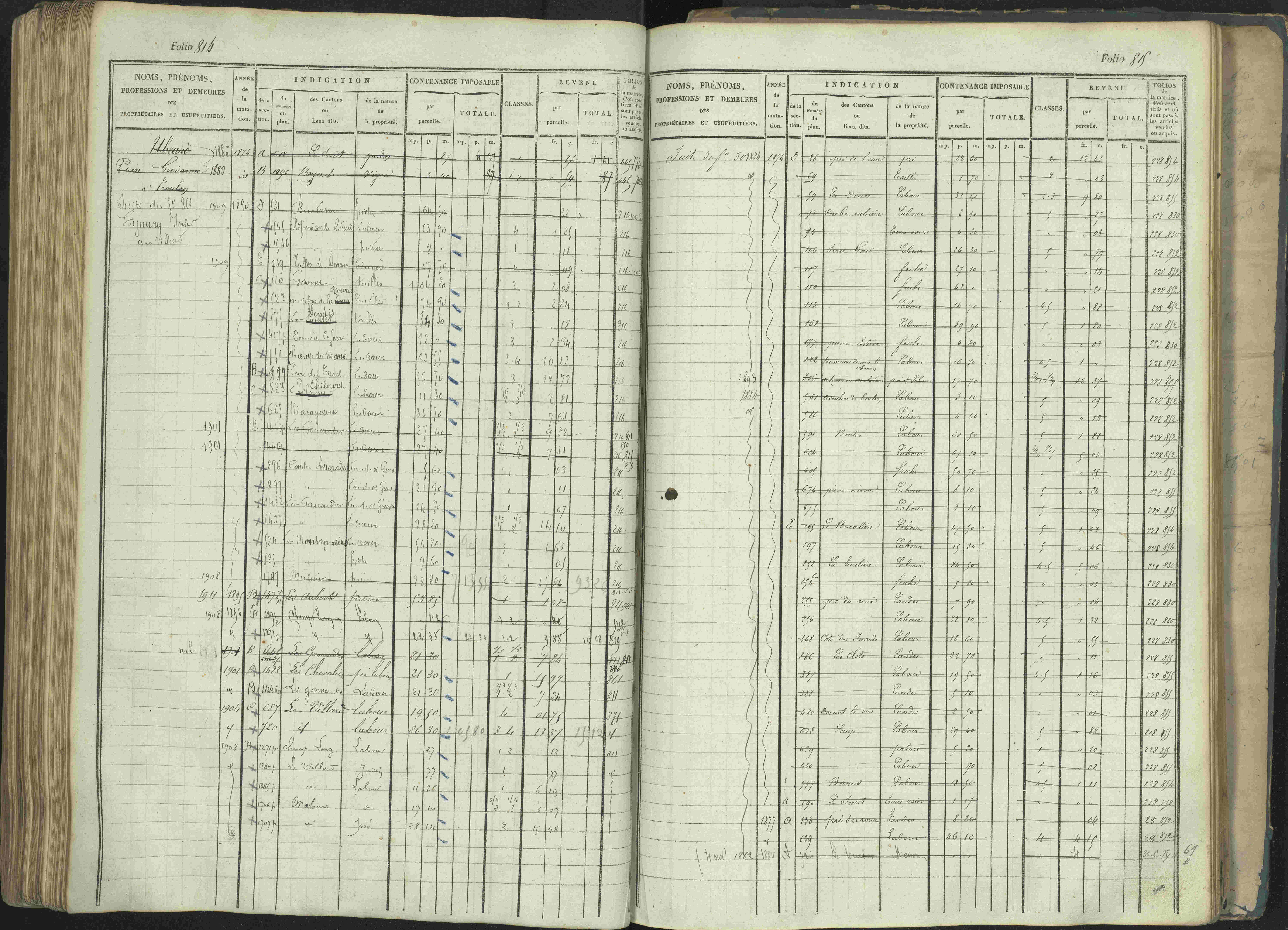 La Beaume - 3 P 253/1 - 3 P 253/1 - Matrice, folios 481-960.