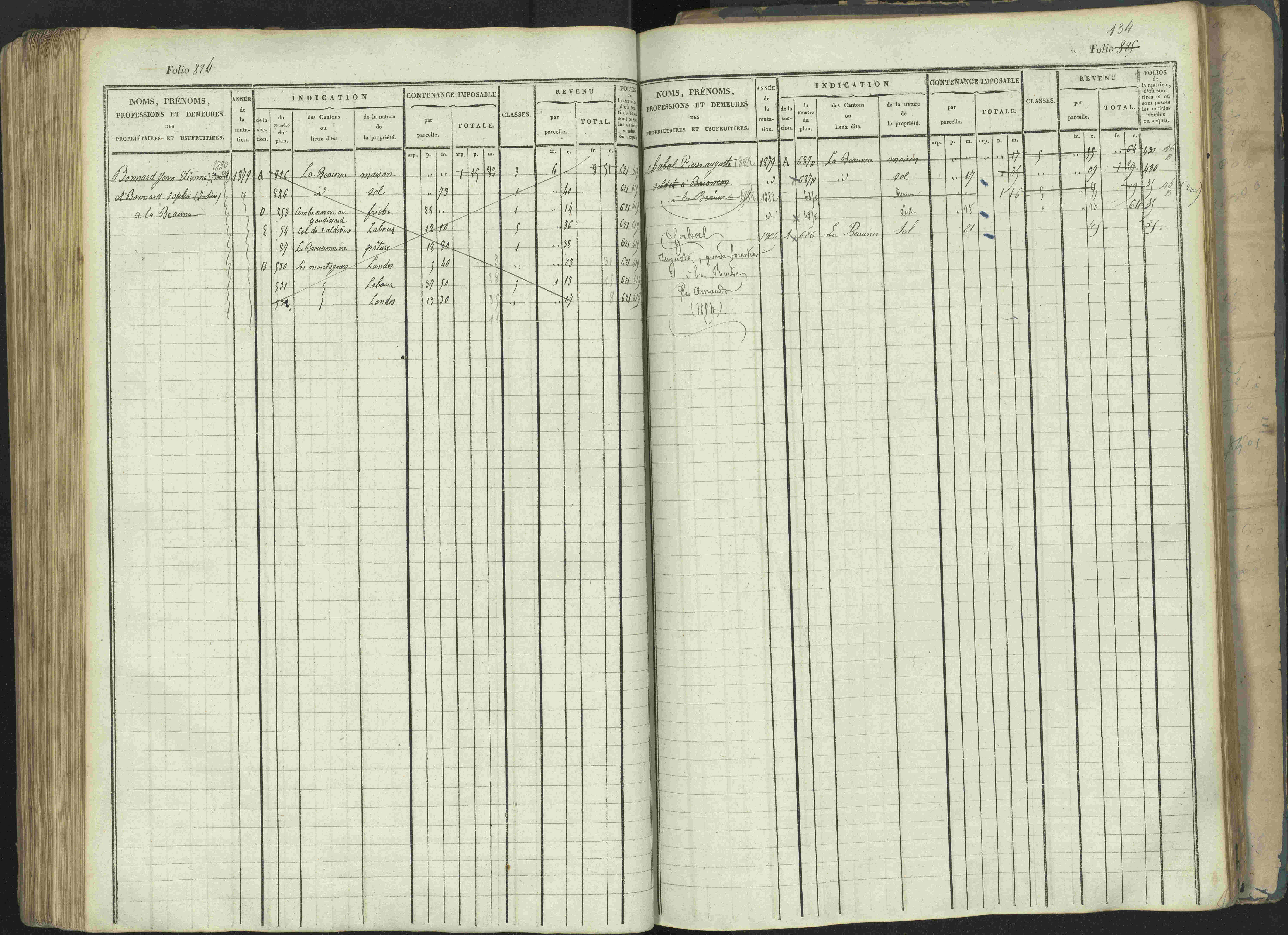 La Beaume - 3 P 253/1 - 3 P 253/1 - Matrice, folios 481-960.