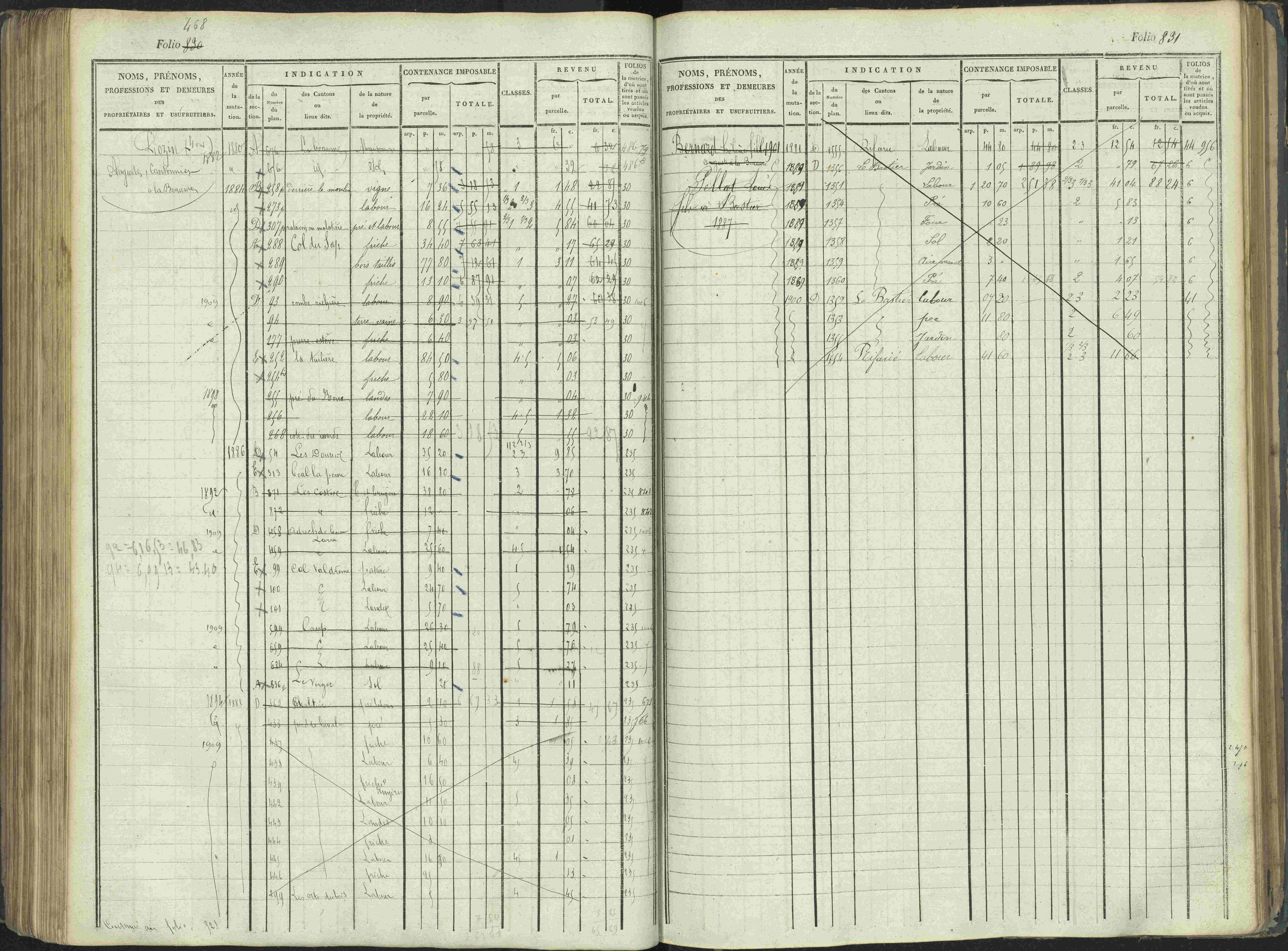 La Beaume - 3 P 253/1 - 3 P 253/1 - Matrice, folios 481-960.