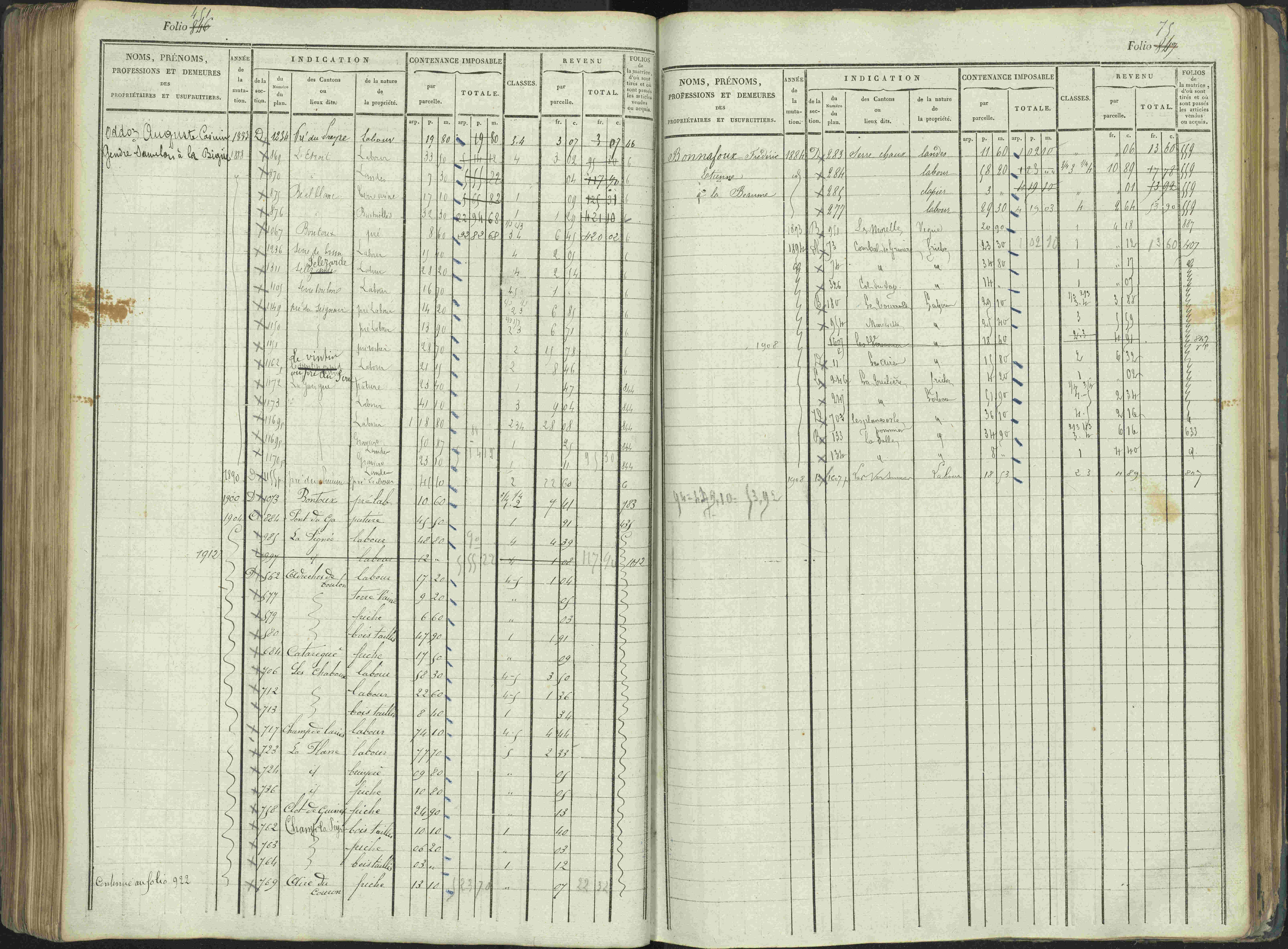 La Beaume - 3 P 253/1 - 3 P 253/1 - Matrice, folios 481-960.