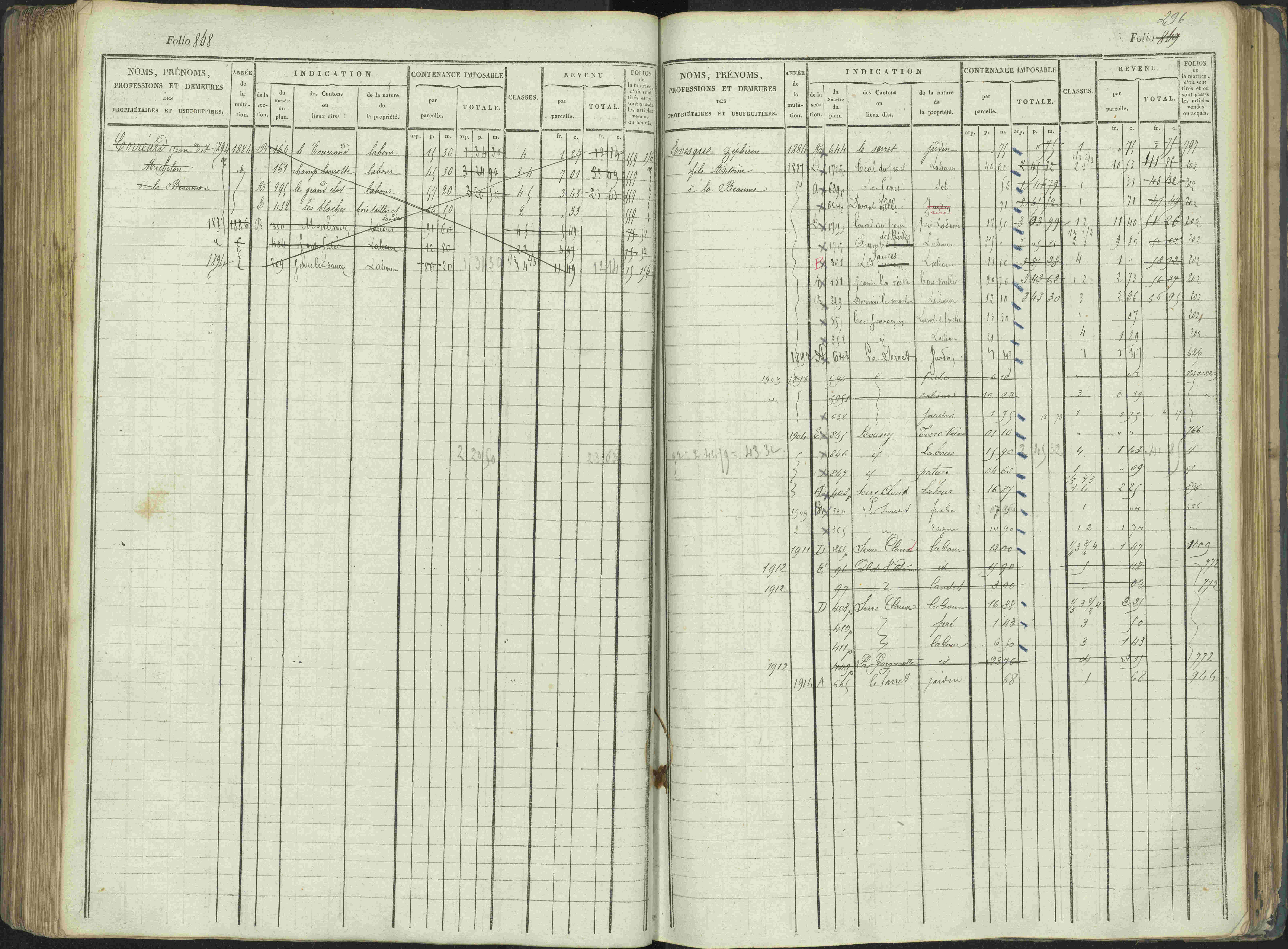 La Beaume - 3 P 253/1 - 3 P 253/1 - Matrice, folios 481-960.