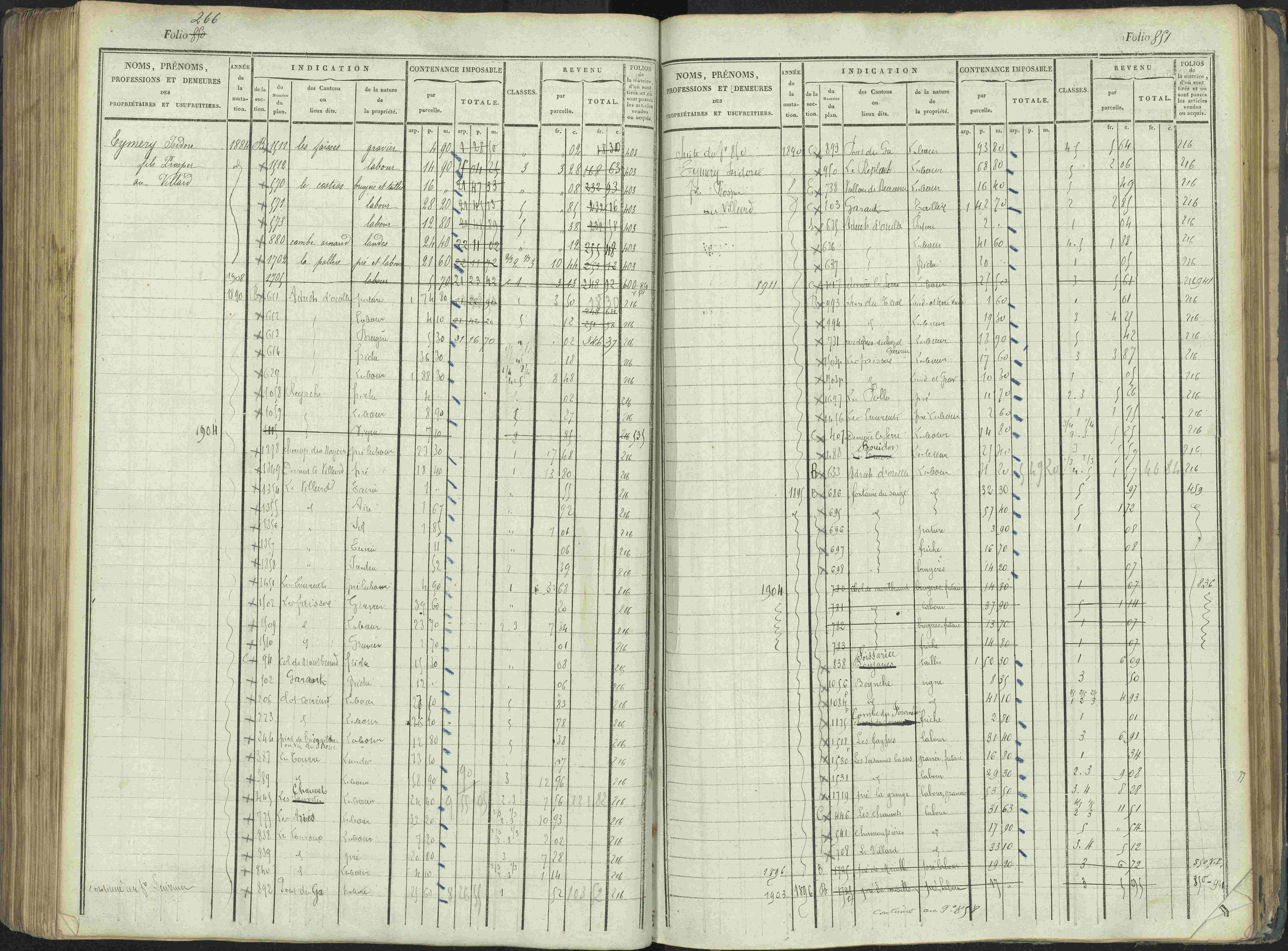 La Beaume - 3 P 253/1 - 3 P 253/1 - Matrice, folios 481-960.