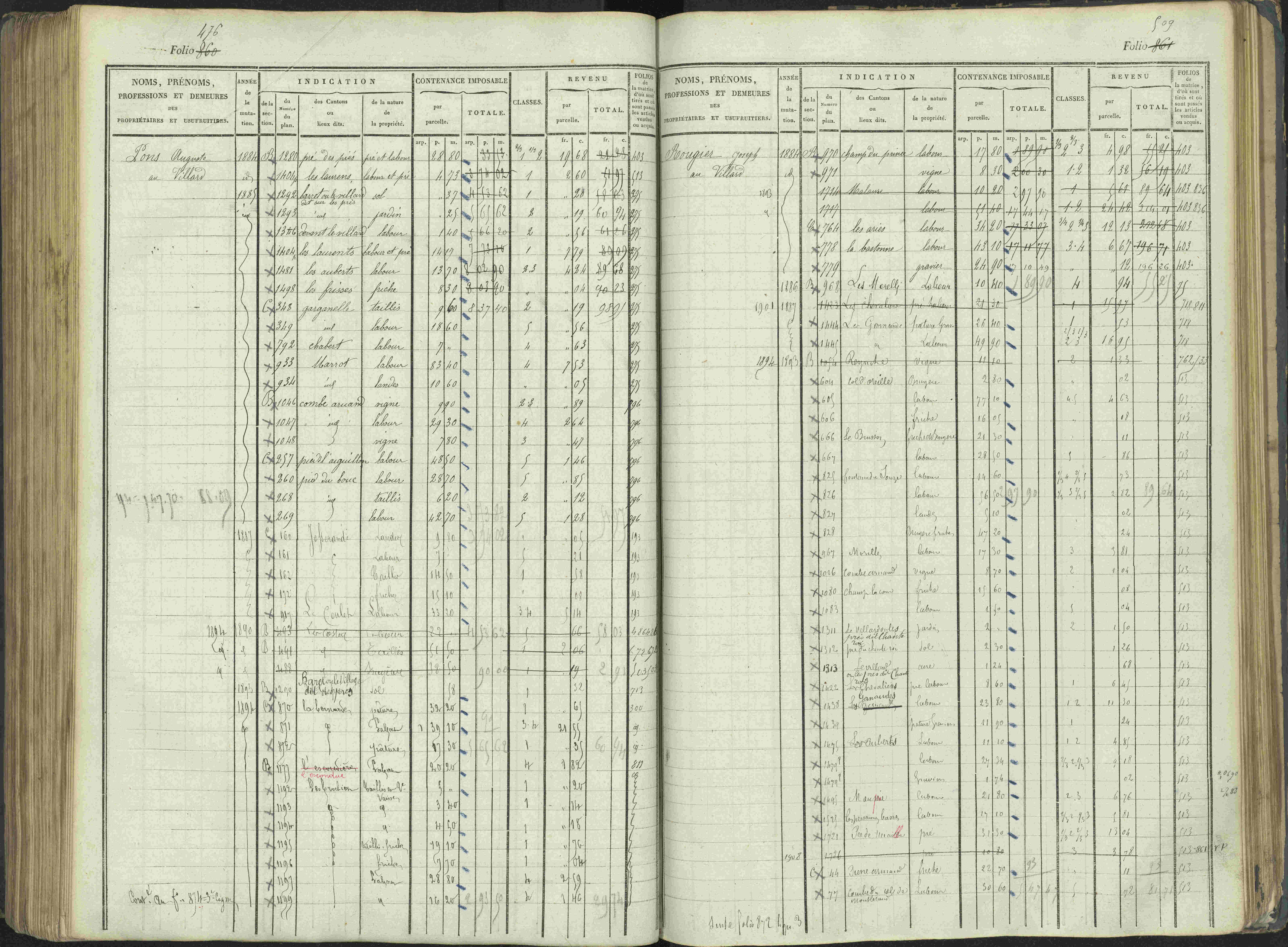 La Beaume - 3 P 253/1 - 3 P 253/1 - Matrice, folios 481-960.
