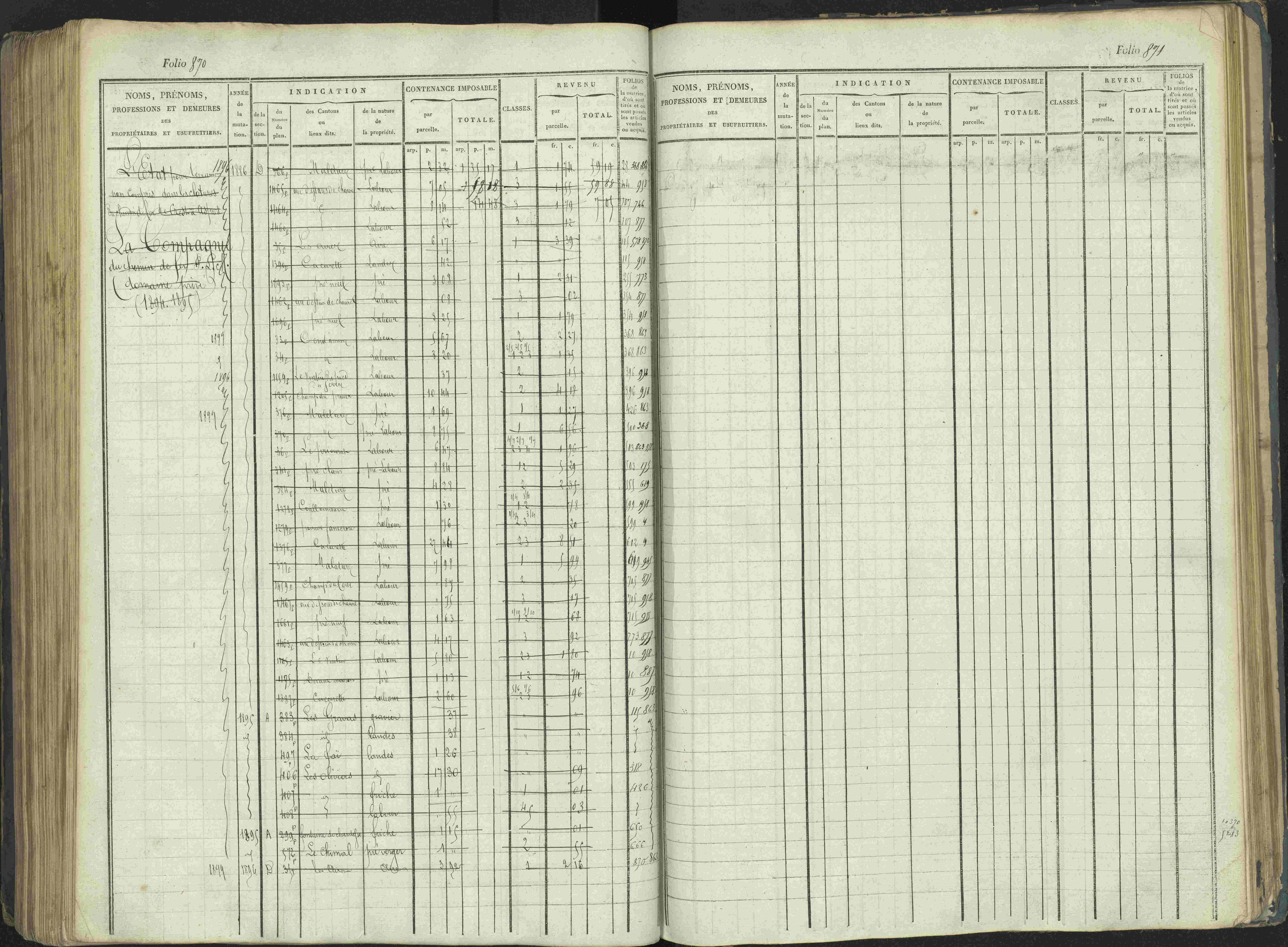 La Beaume - 3 P 253/1 - 3 P 253/1 - Matrice, folios 481-960.