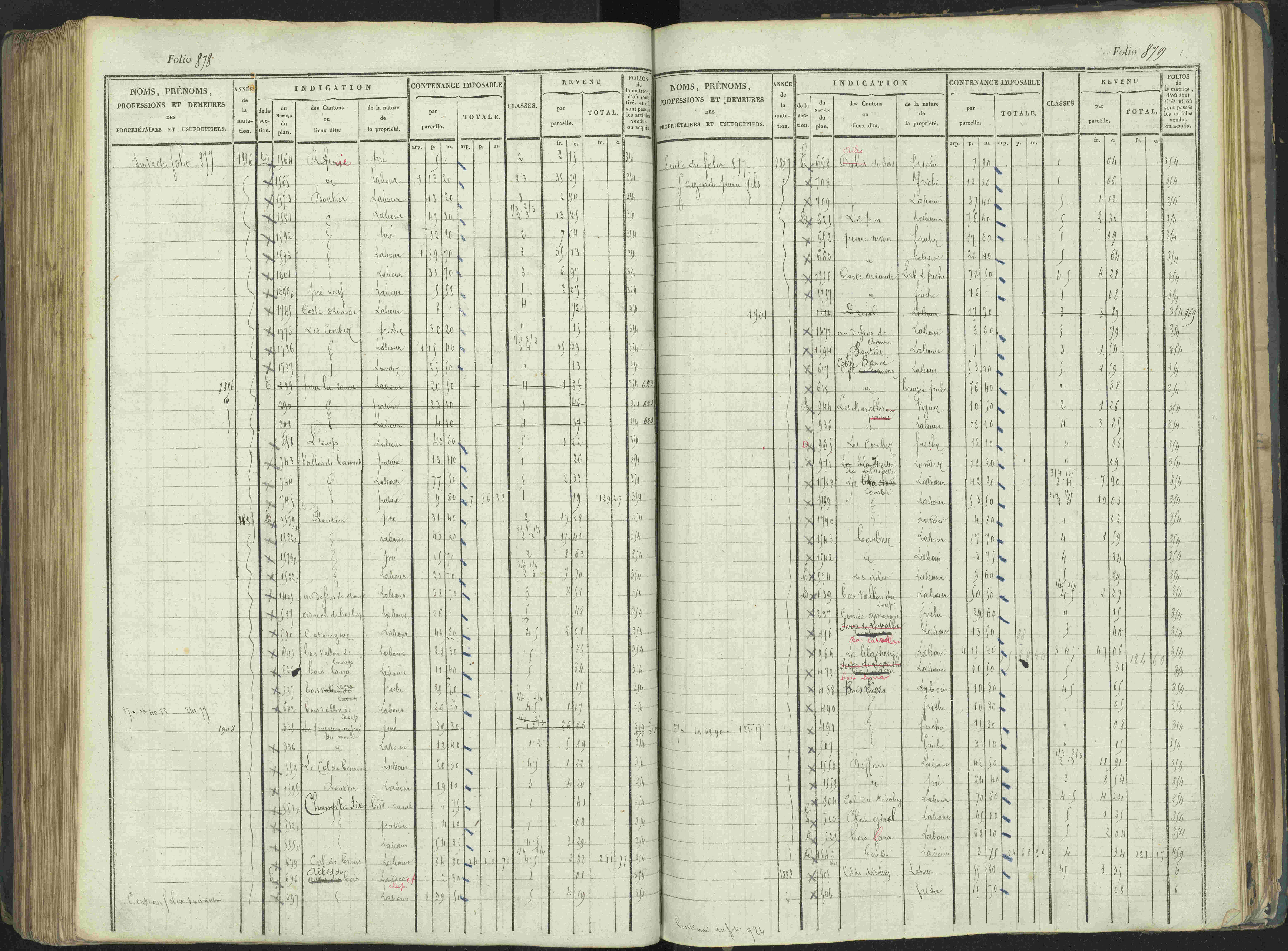La Beaume - 3 P 253/1 - 3 P 253/1 - Matrice, folios 481-960.