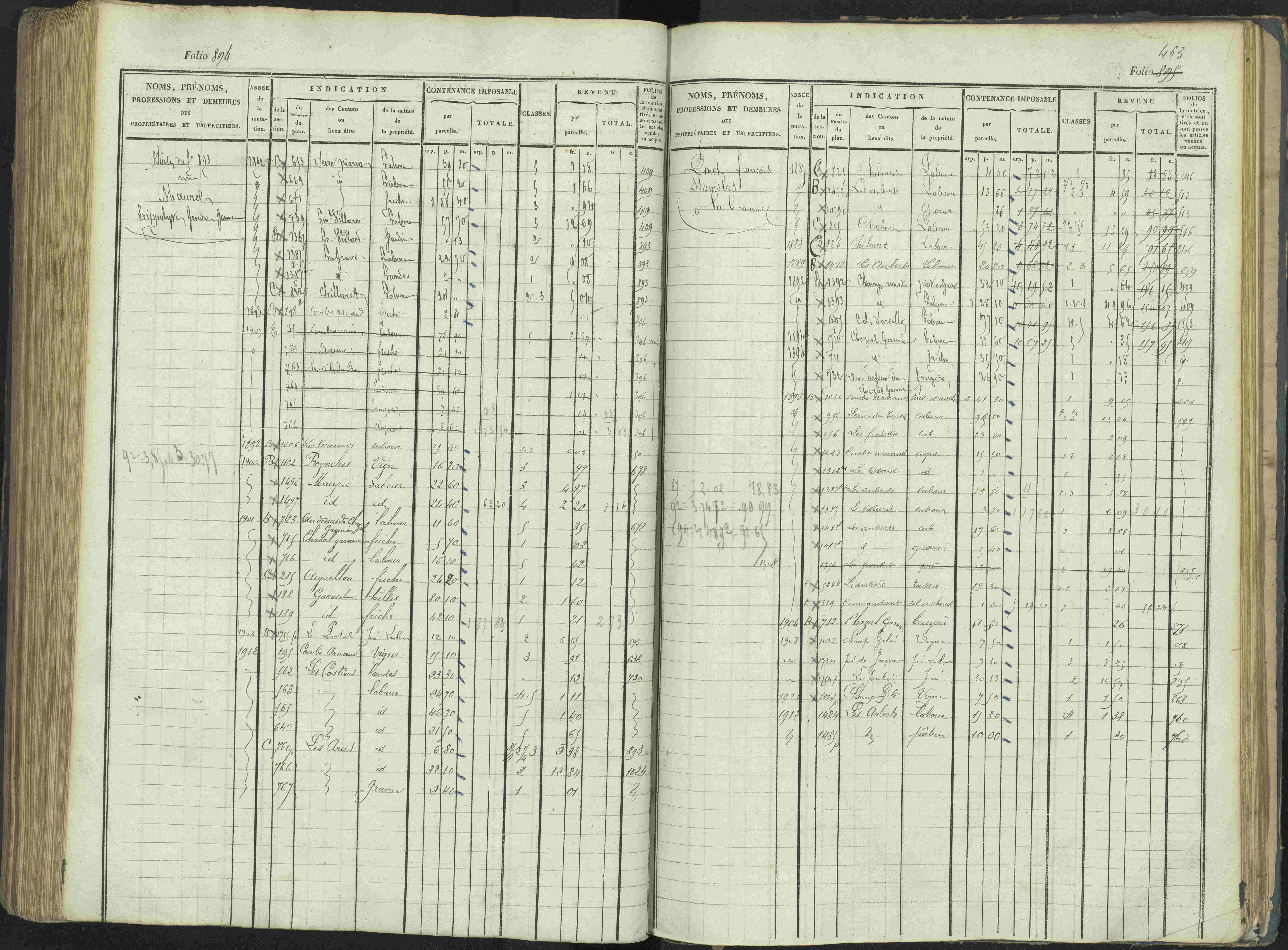 La Beaume - 3 P 253/1 - 3 P 253/1 - Matrice, folios 481-960.
