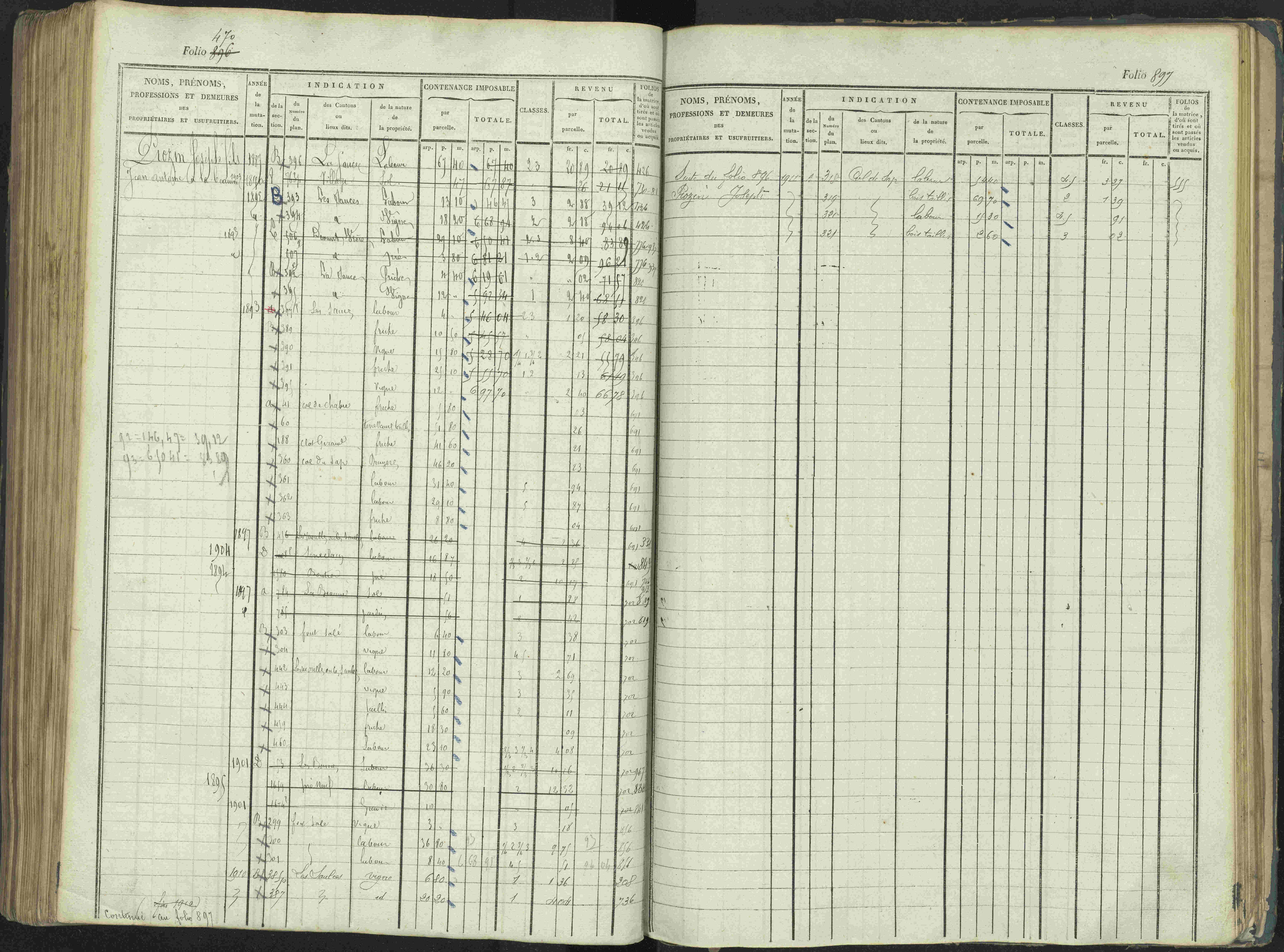 La Beaume - 3 P 253/1 - 3 P 253/1 - Matrice, folios 481-960.