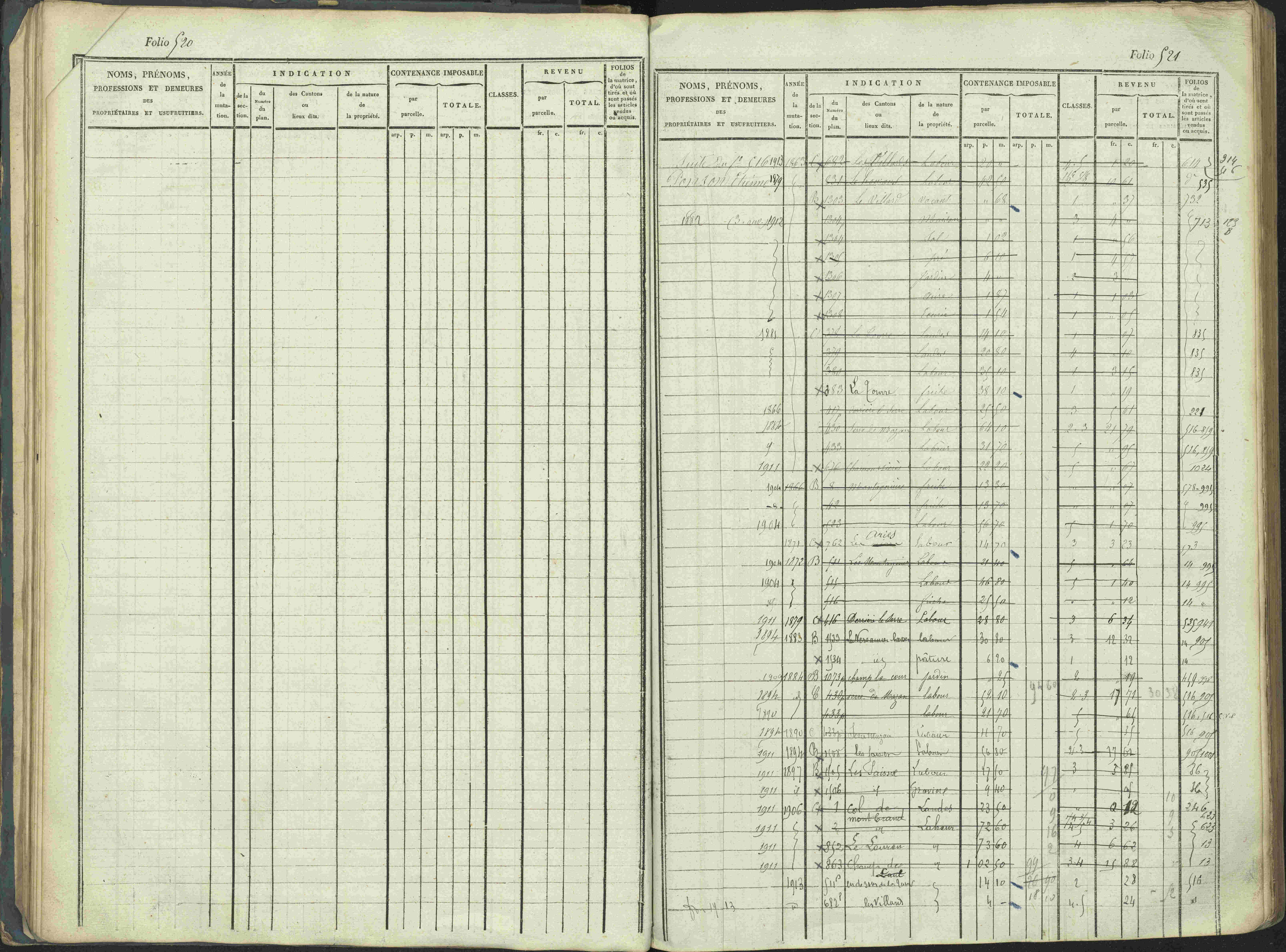 La Beaume - 3 P 253/1 - 3 P 253/1 - Matrice, folios 481-960.