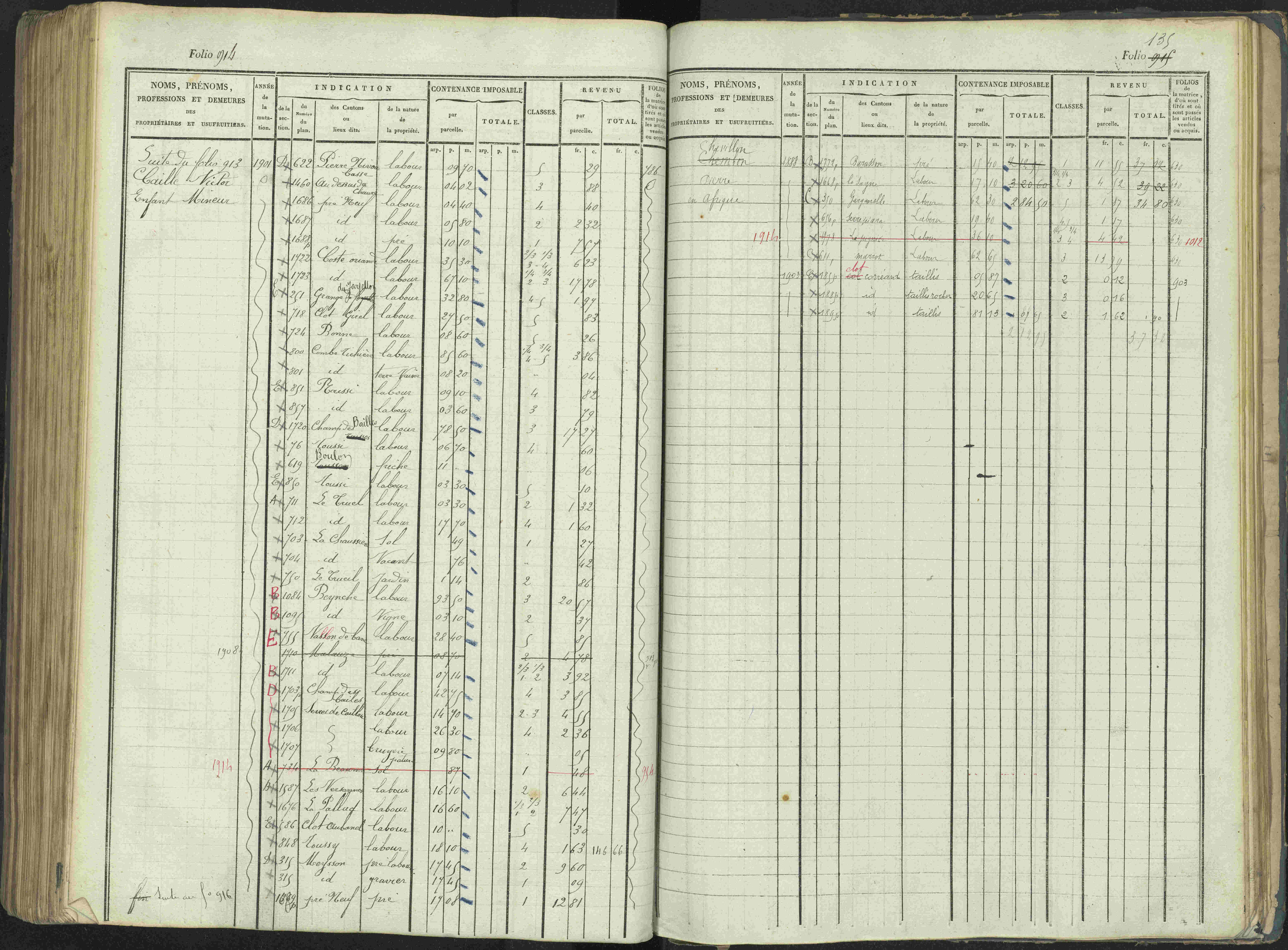 La Beaume - 3 P 253/1 - 3 P 253/1 - Matrice, folios 481-960.