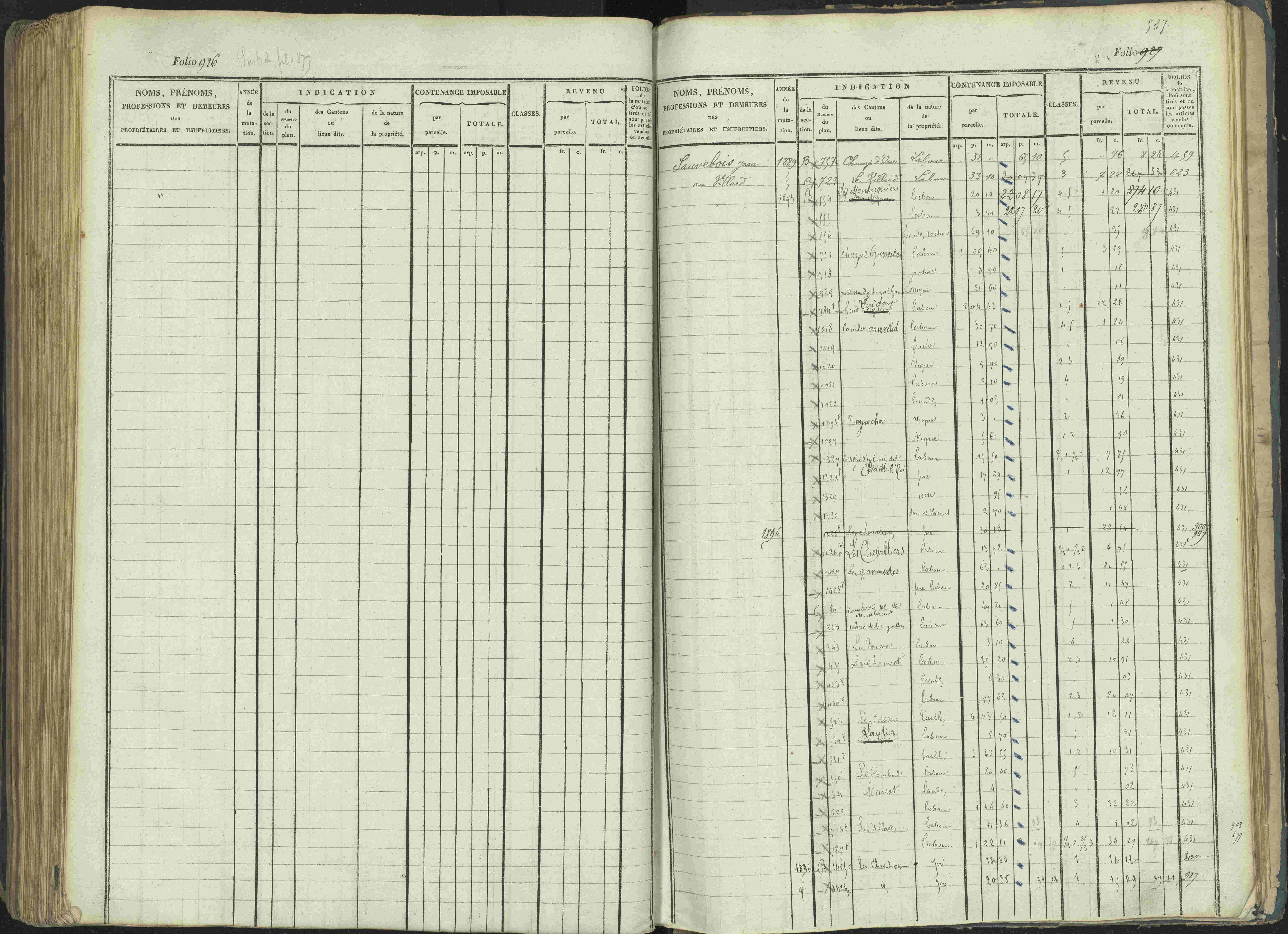 La Beaume - 3 P 253/1 - 3 P 253/1 - Matrice, folios 481-960.