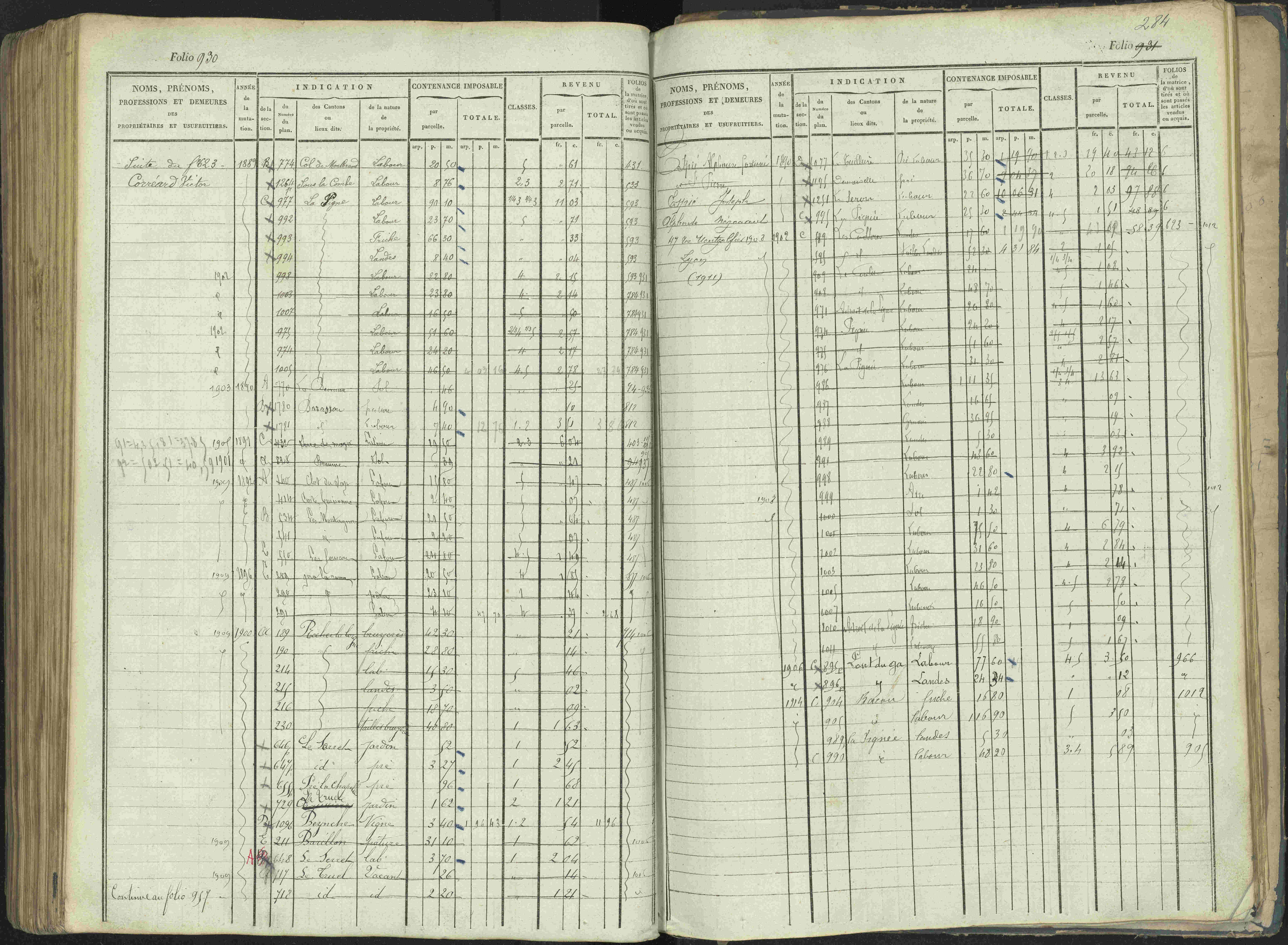 La Beaume - 3 P 253/1 - 3 P 253/1 - Matrice, folios 481-960.