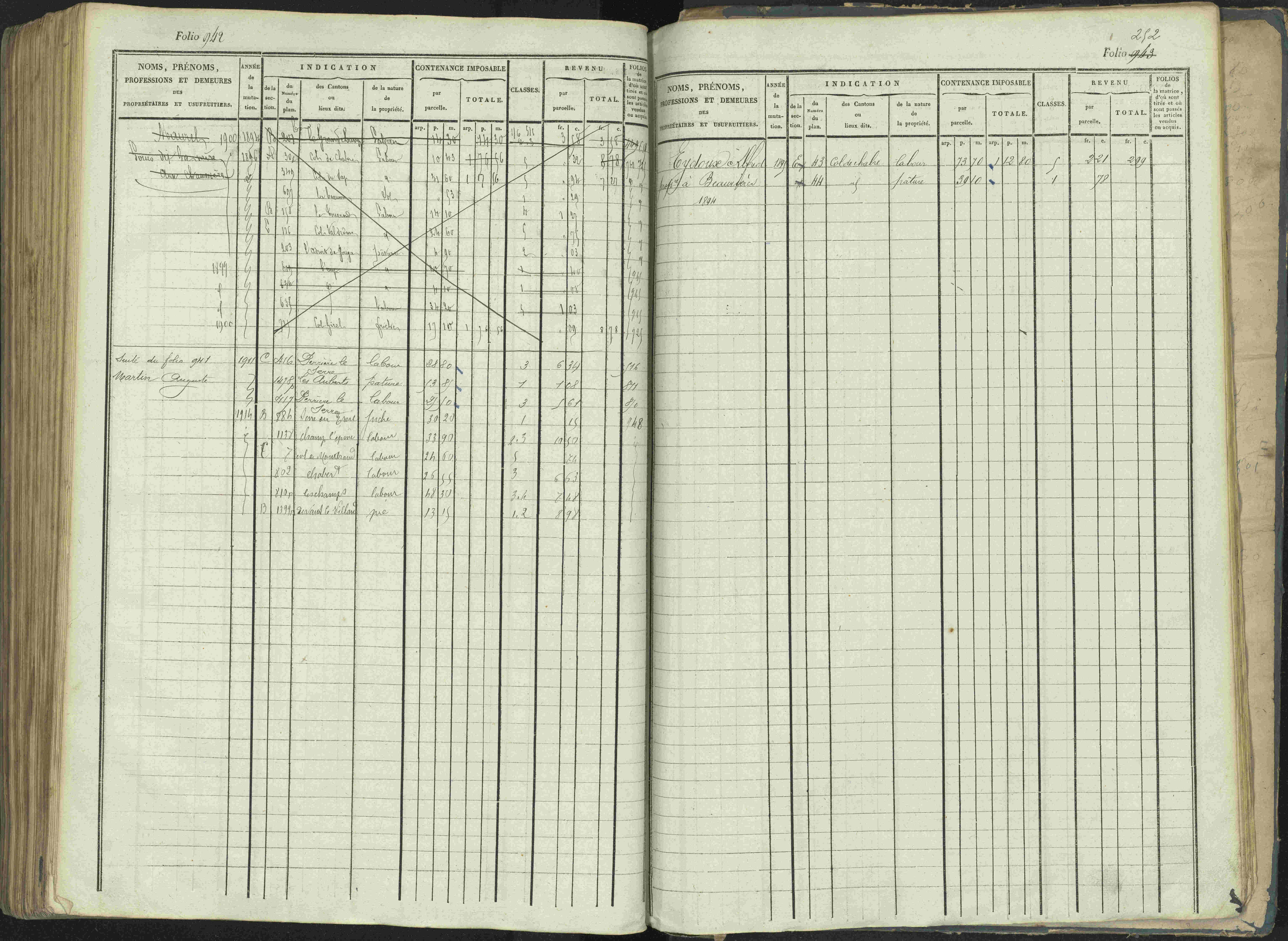 La Beaume - 3 P 253/1 - 3 P 253/1 - Matrice, folios 481-960.