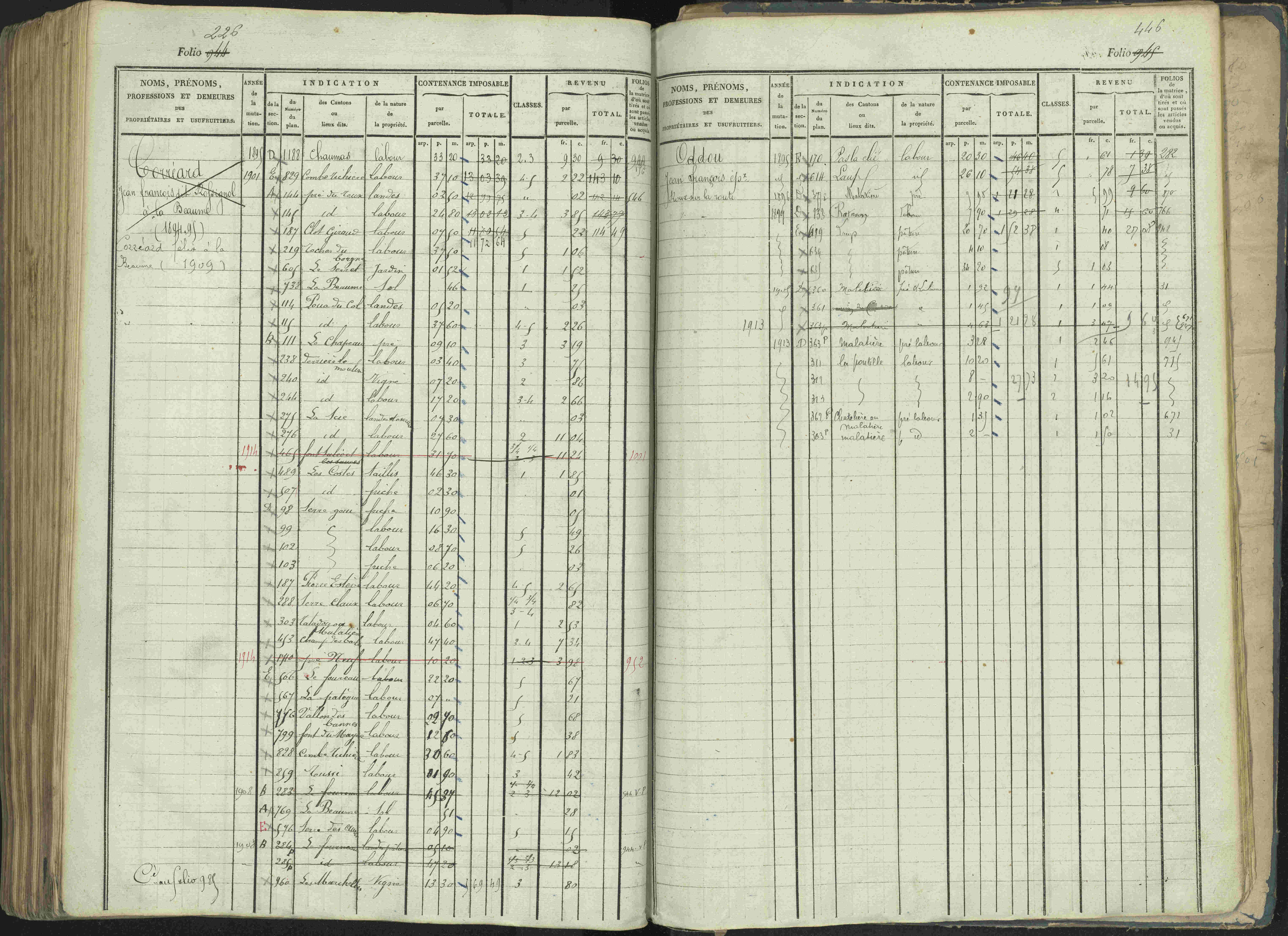 La Beaume - 3 P 253/1 - 3 P 253/1 - Matrice, folios 481-960.