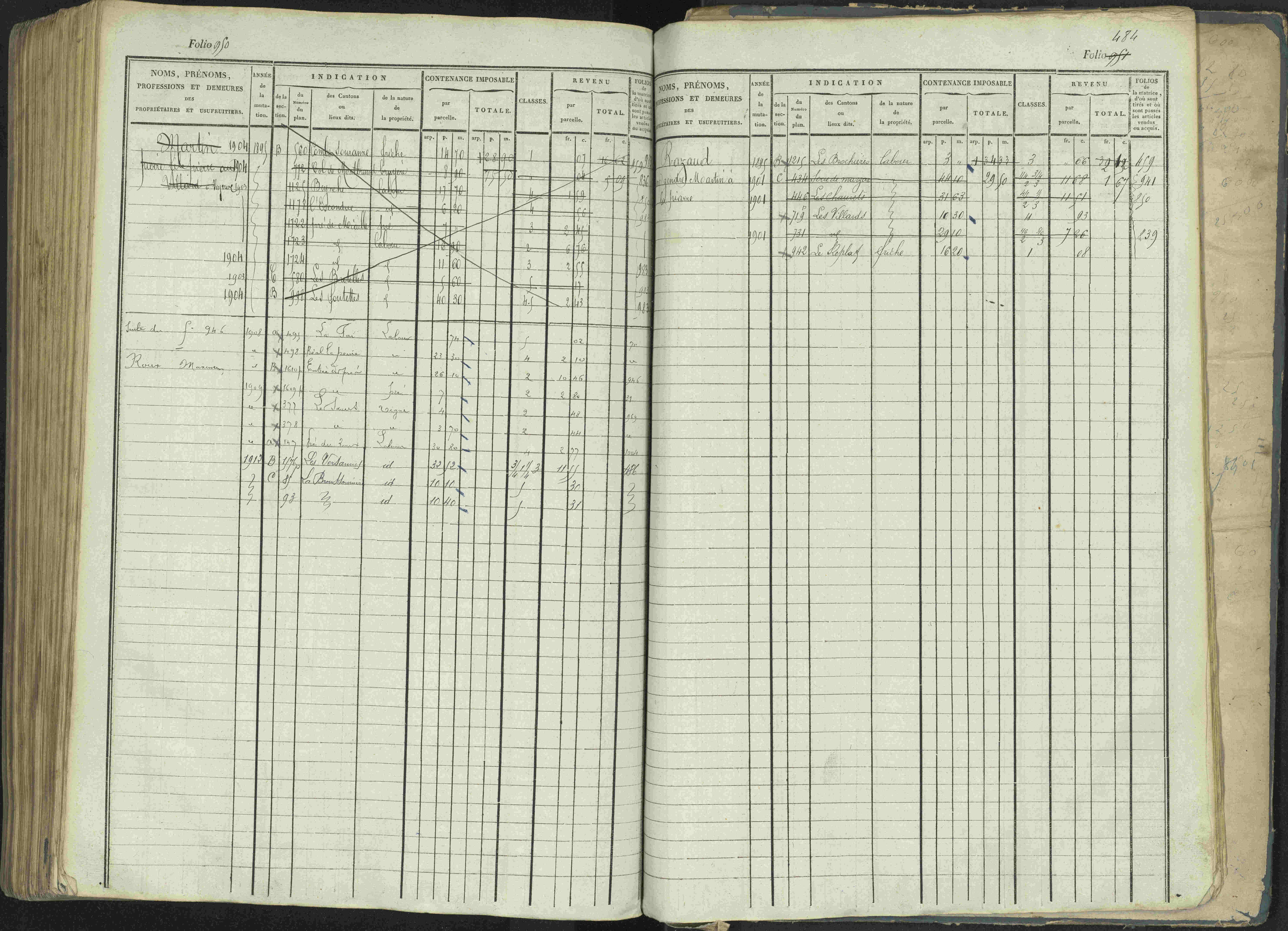 La Beaume - 3 P 253/1 - 3 P 253/1 - Matrice, folios 481-960.
