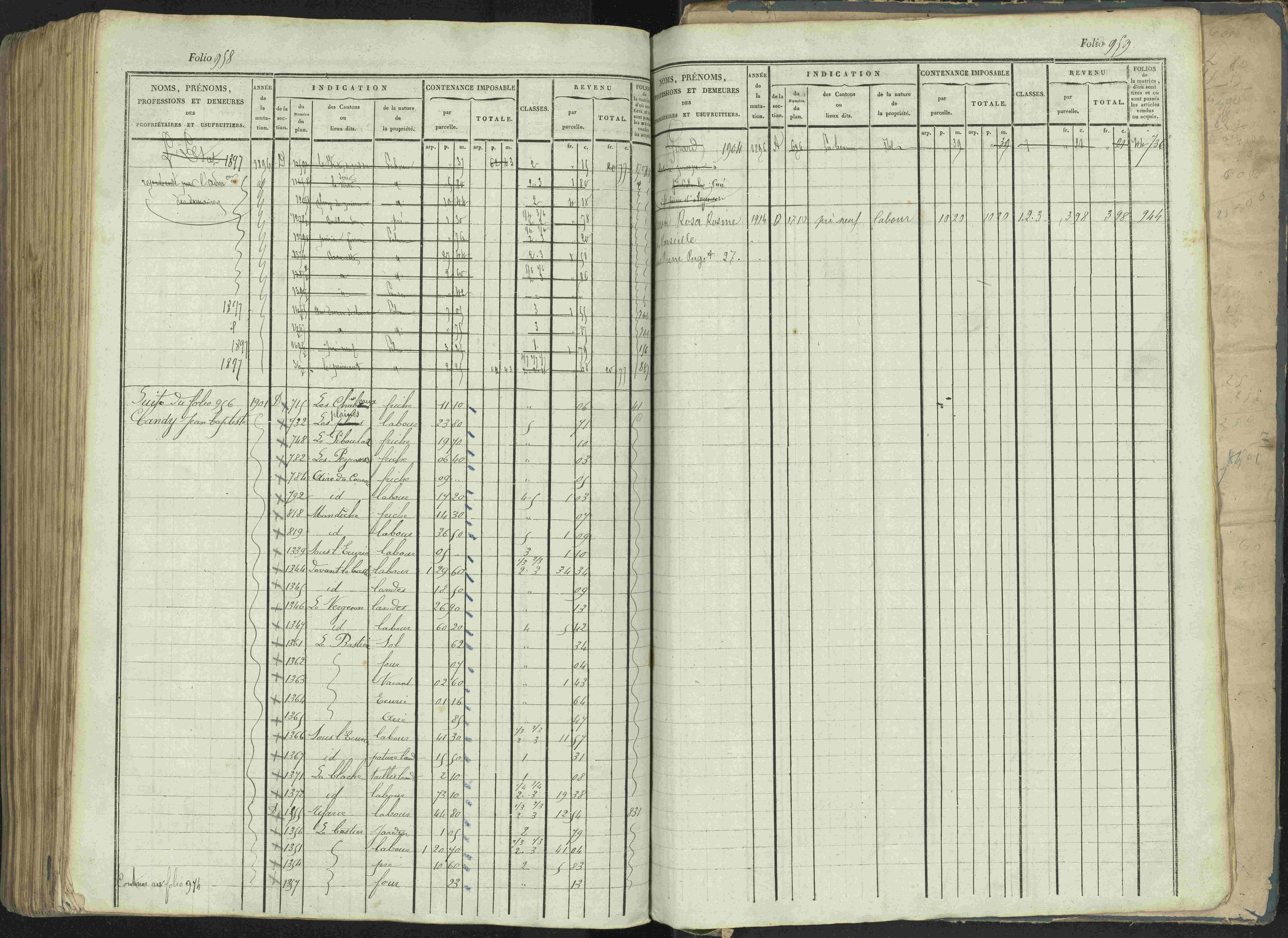 La Beaume - 3 P 253/1 - 3 P 253/1 - Matrice, folios 481-960.