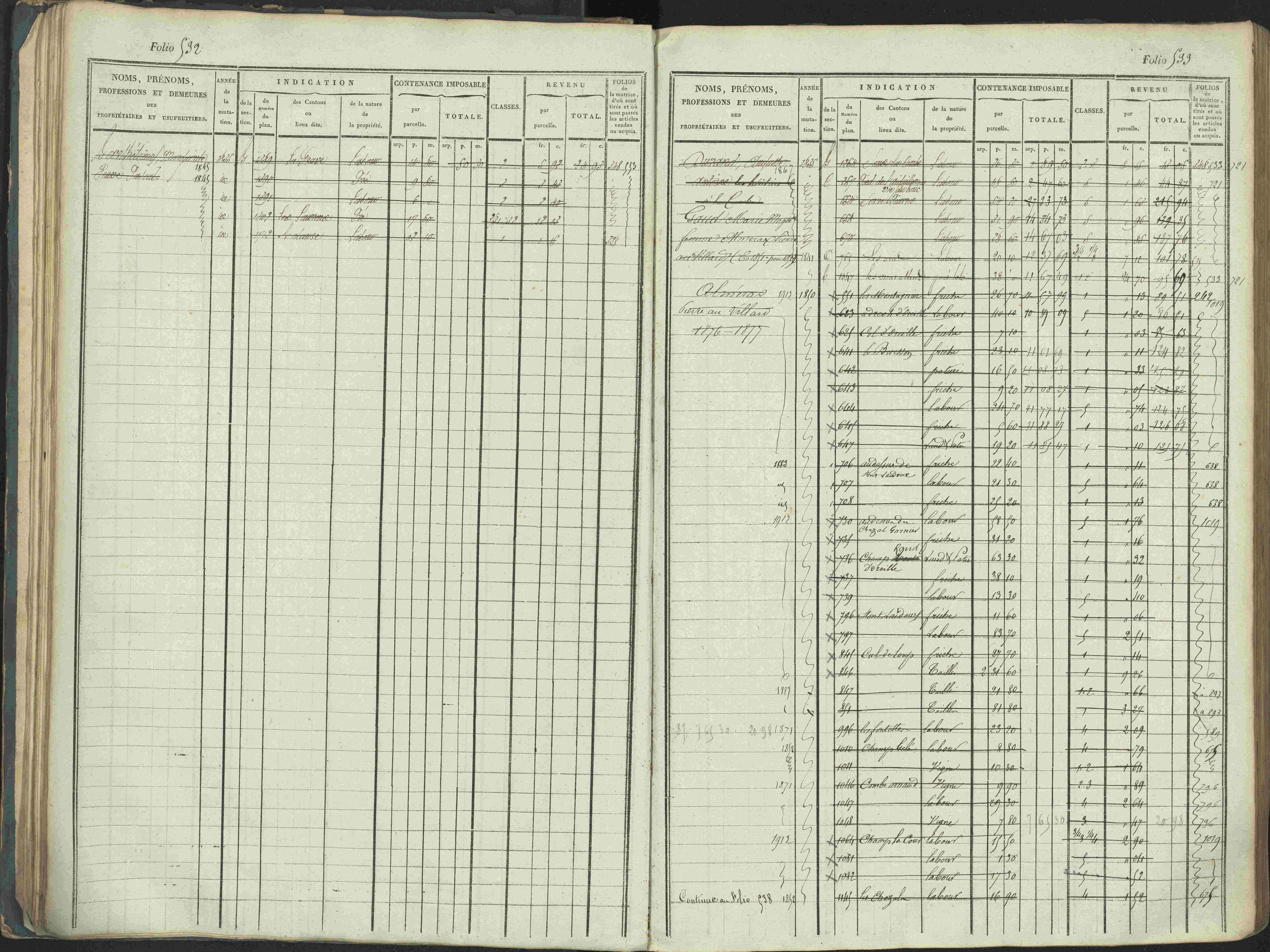 La Beaume - 3 P 253/1 - 3 P 253/1 - Matrice, folios 481-960.