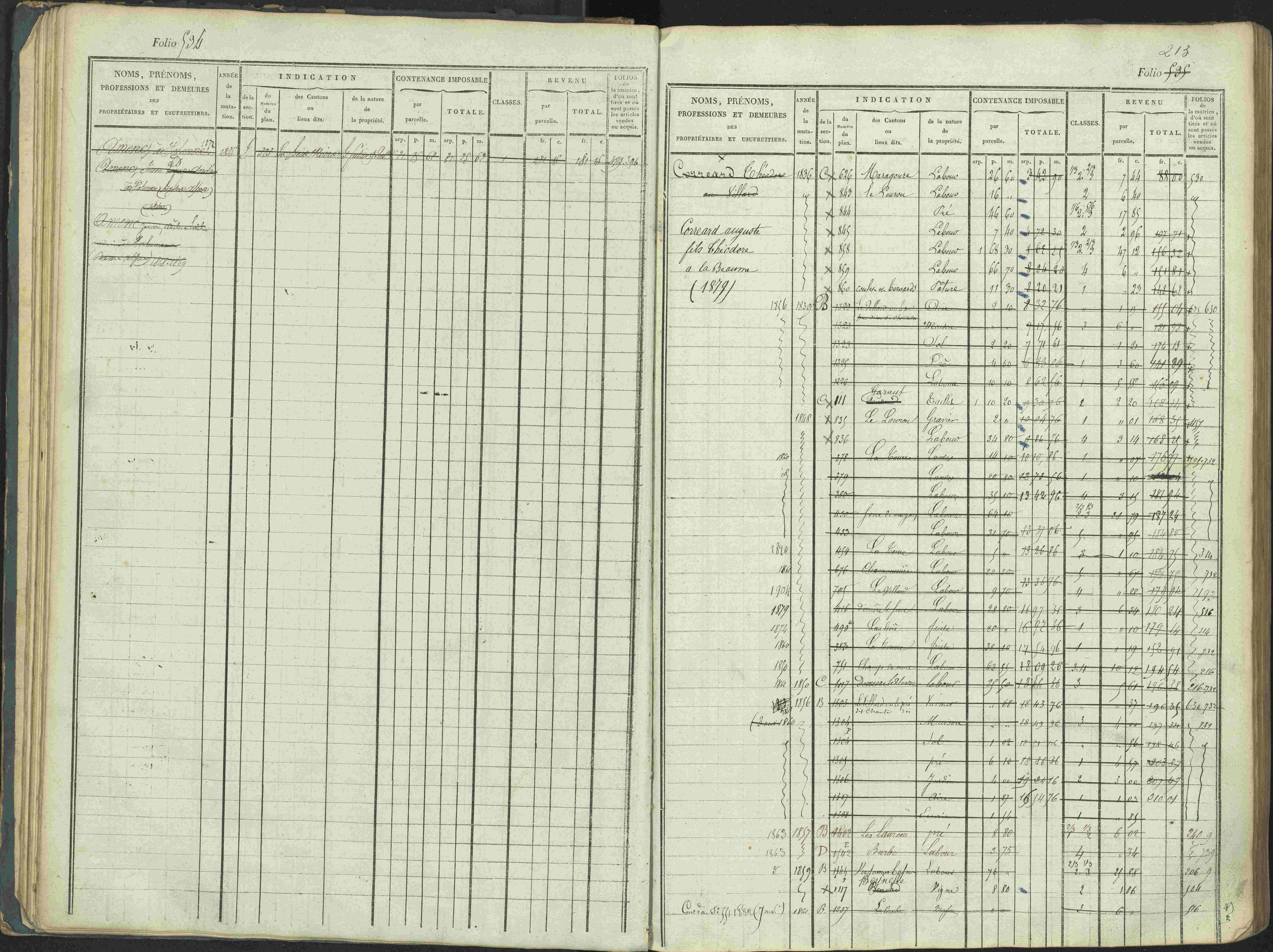 La Beaume - 3 P 253/1 - 3 P 253/1 - Matrice, folios 481-960.