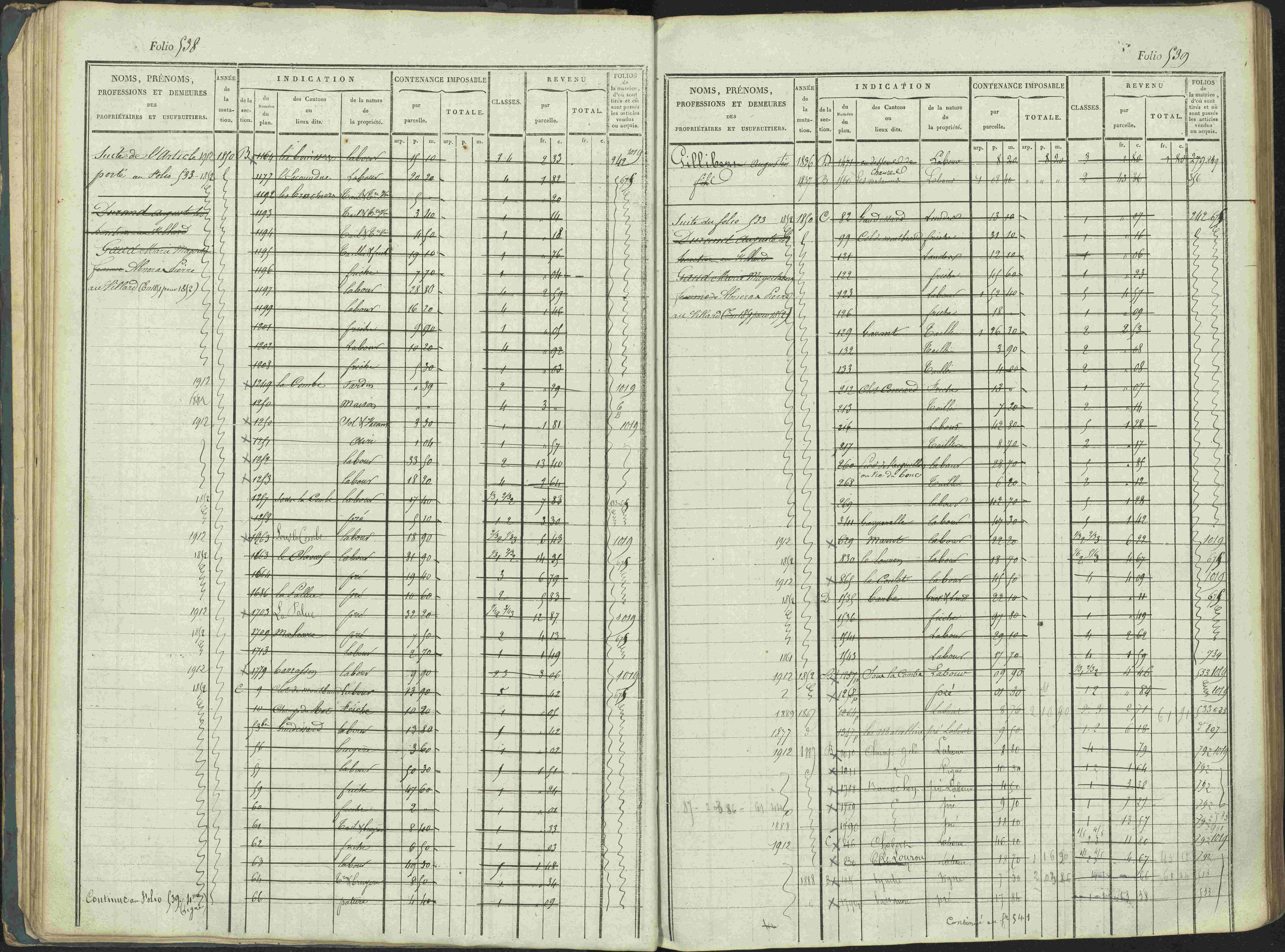 La Beaume - 3 P 253/1 - 3 P 253/1 - Matrice, folios 481-960.