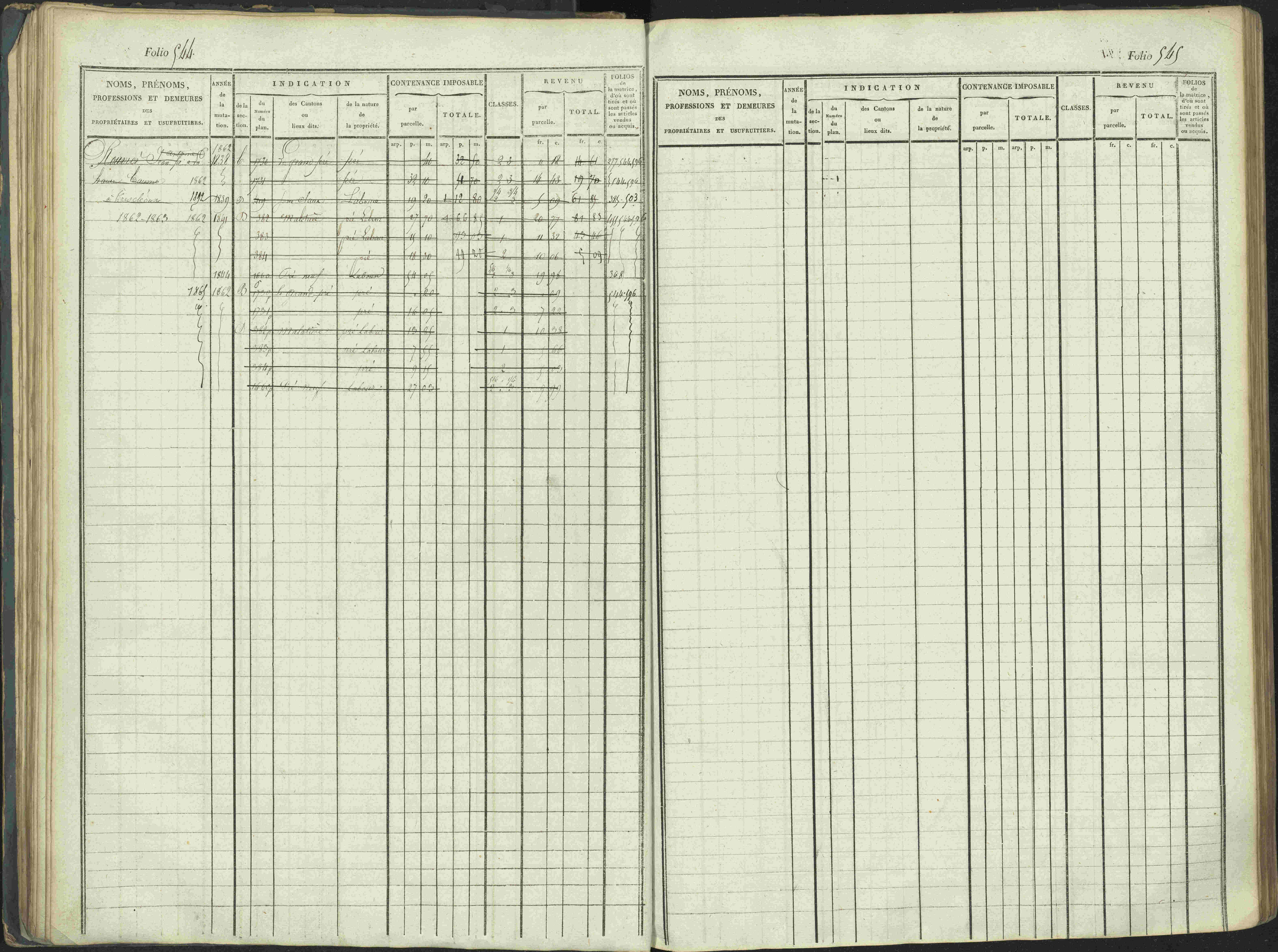 La Beaume - 3 P 253/1 - 3 P 253/1 - Matrice, folios 481-960.