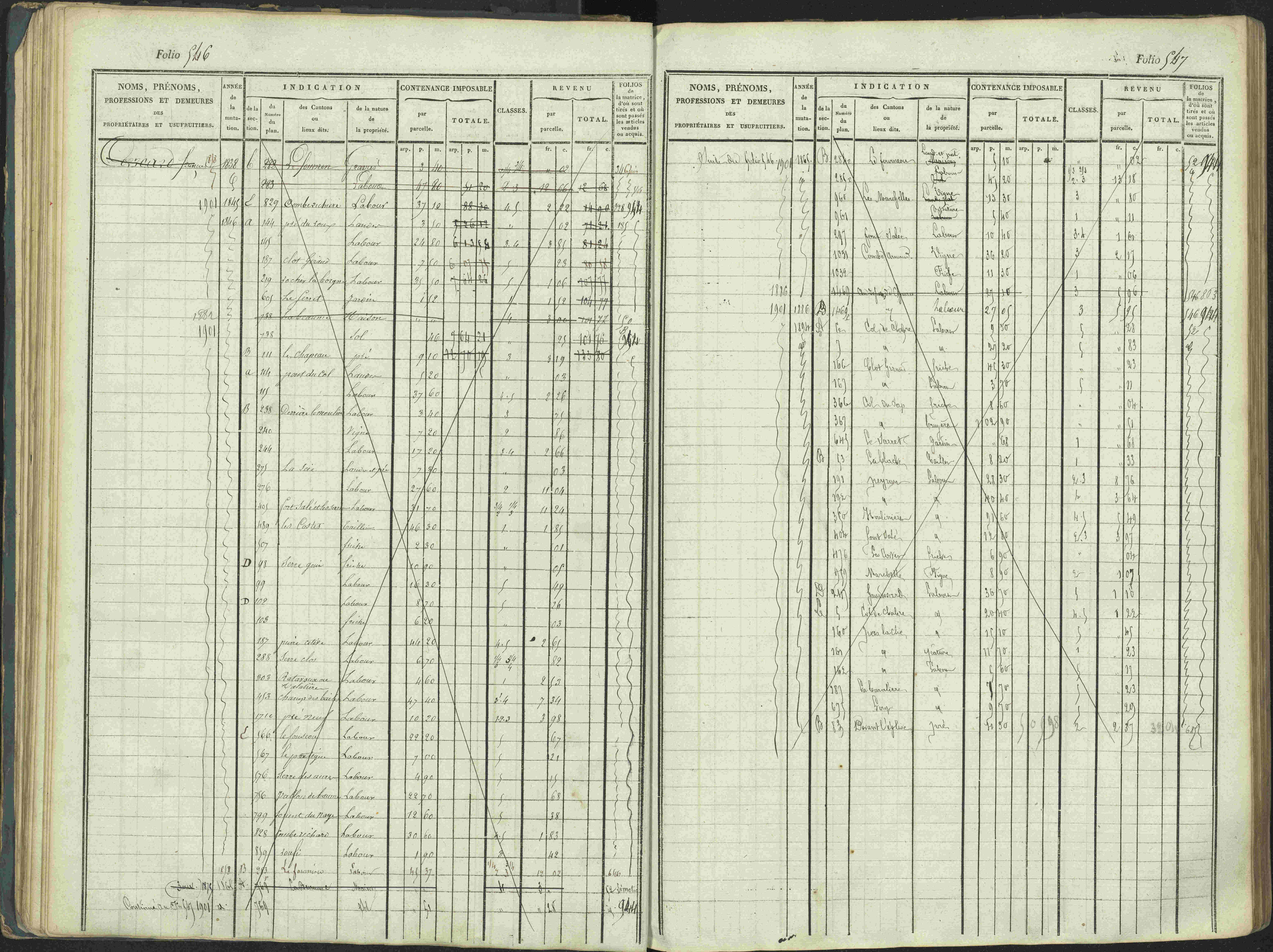 La Beaume - 3 P 253/1 - 3 P 253/1 - Matrice, folios 481-960.