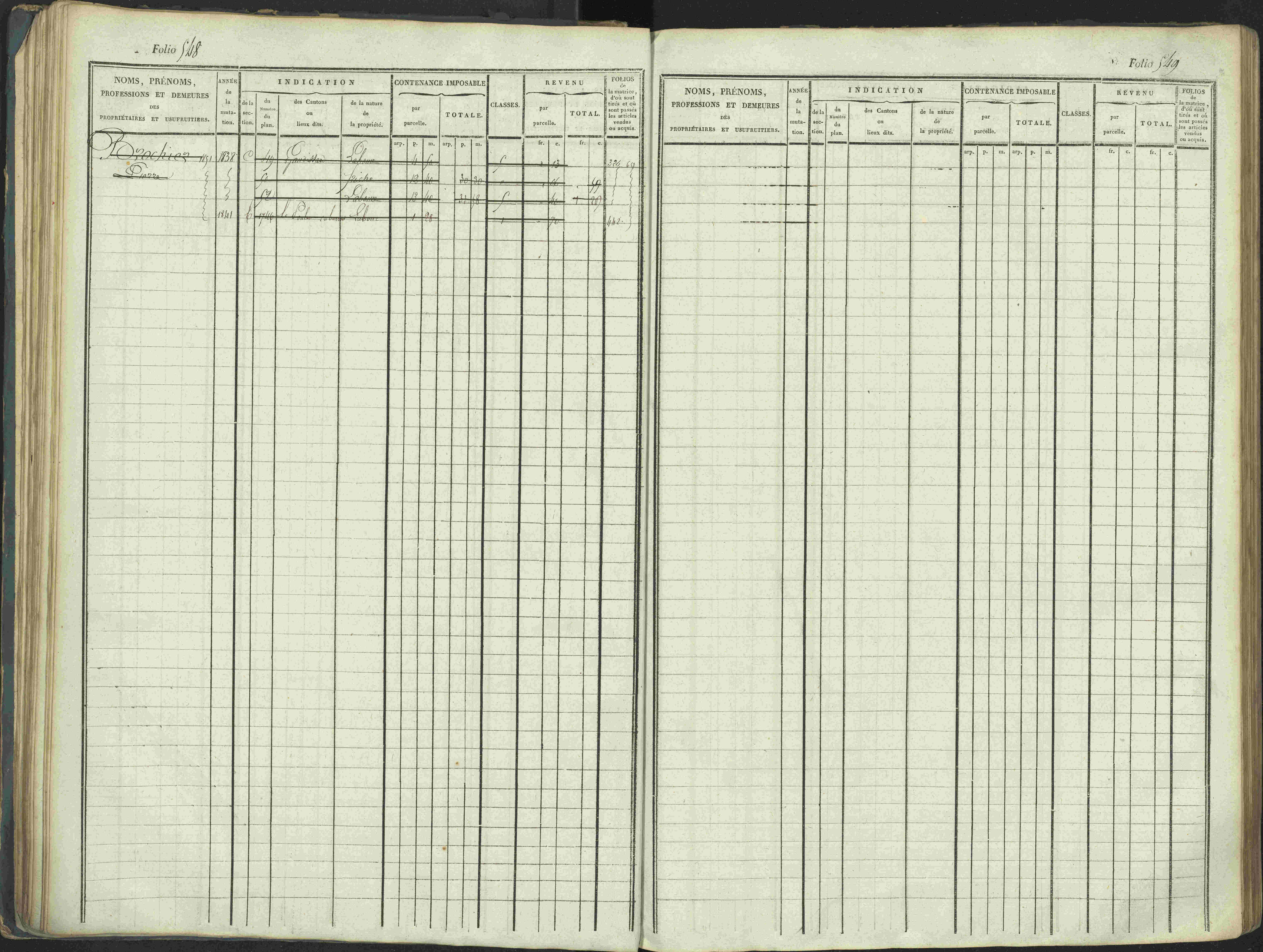 La Beaume - 3 P 253/1 - 3 P 253/1 - Matrice, folios 481-960.