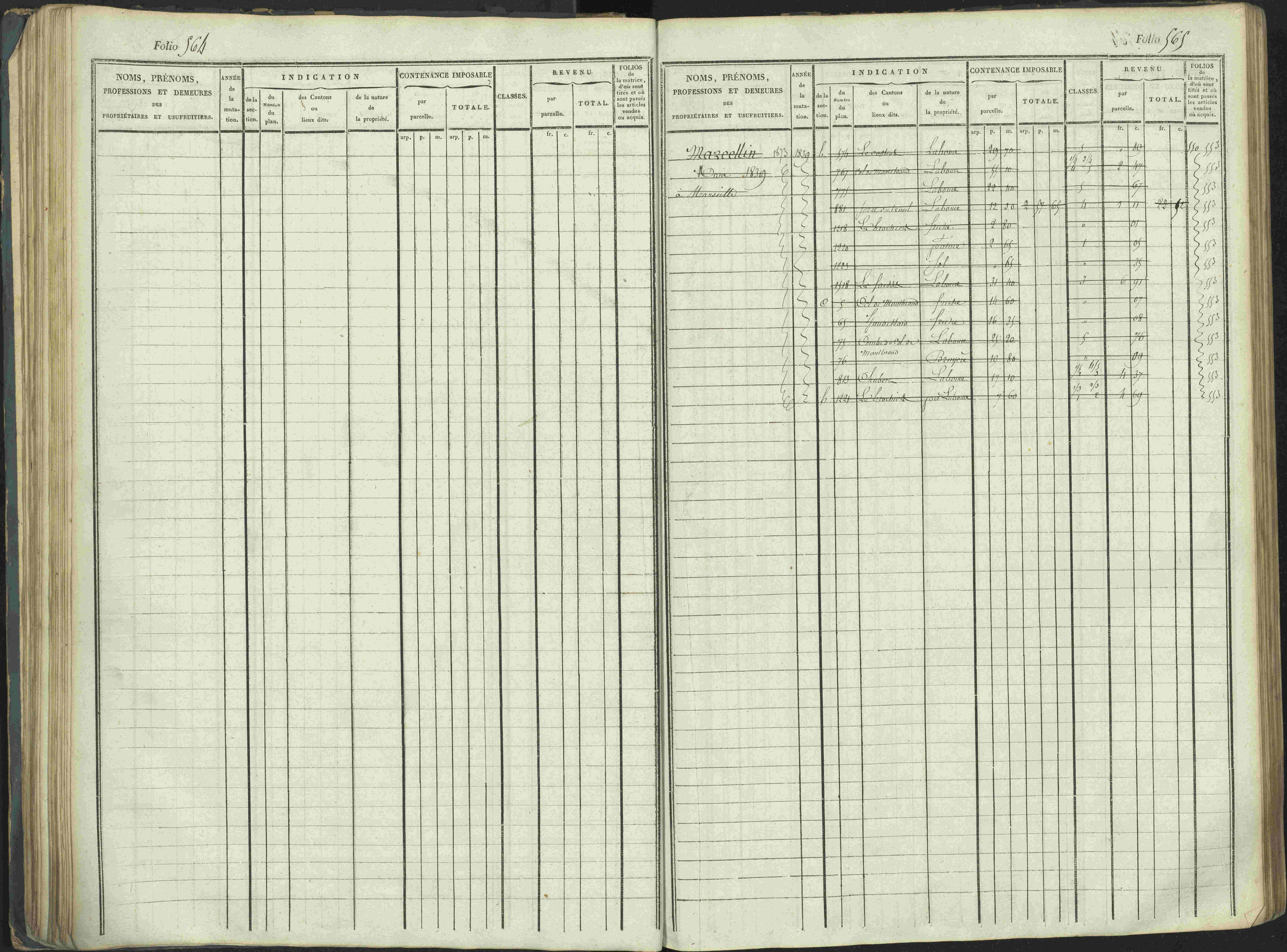 La Beaume - 3 P 253/1 - 3 P 253/1 - Matrice, folios 481-960.