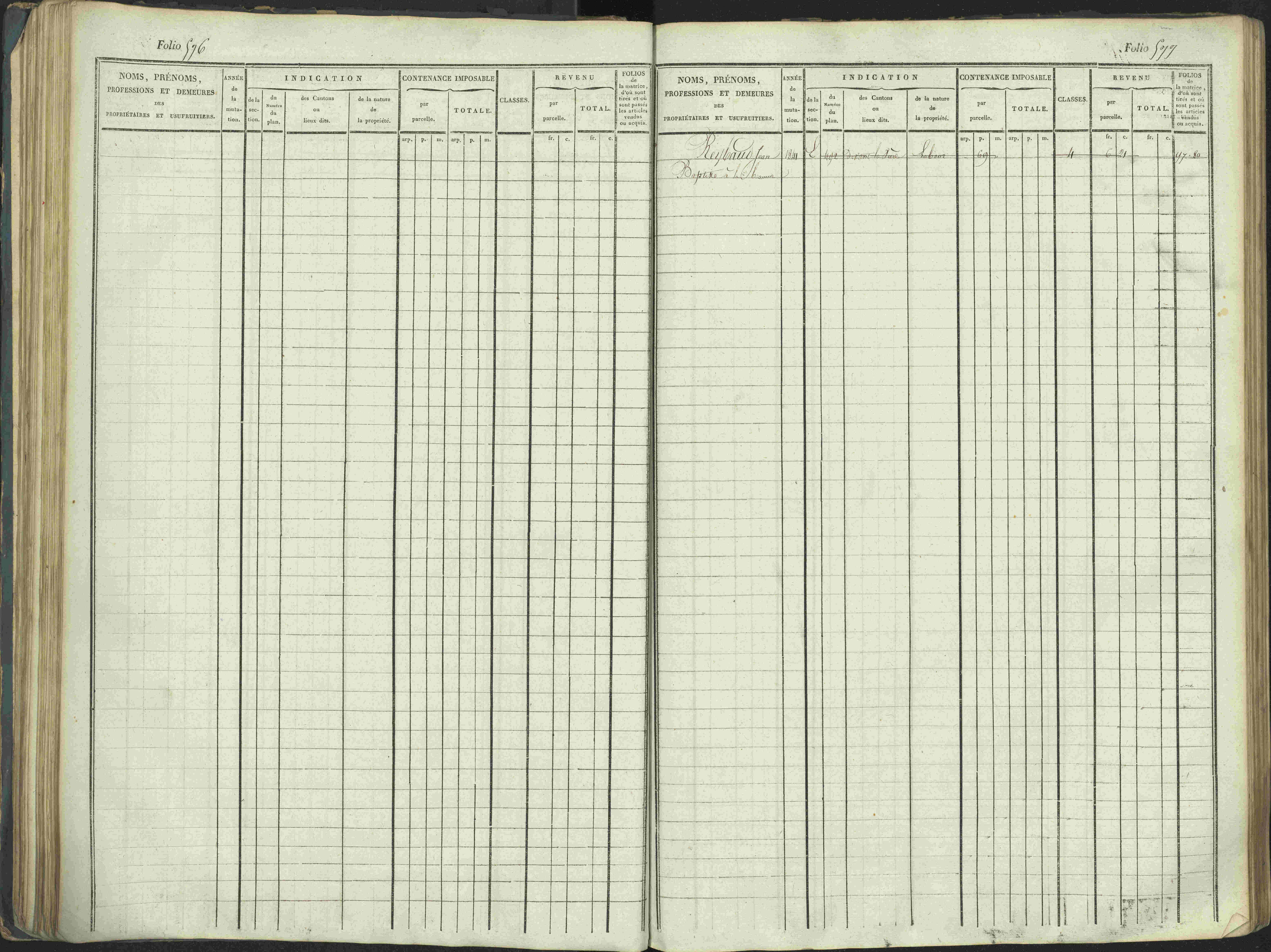 La Beaume - 3 P 253/1 - 3 P 253/1 - Matrice, folios 481-960.