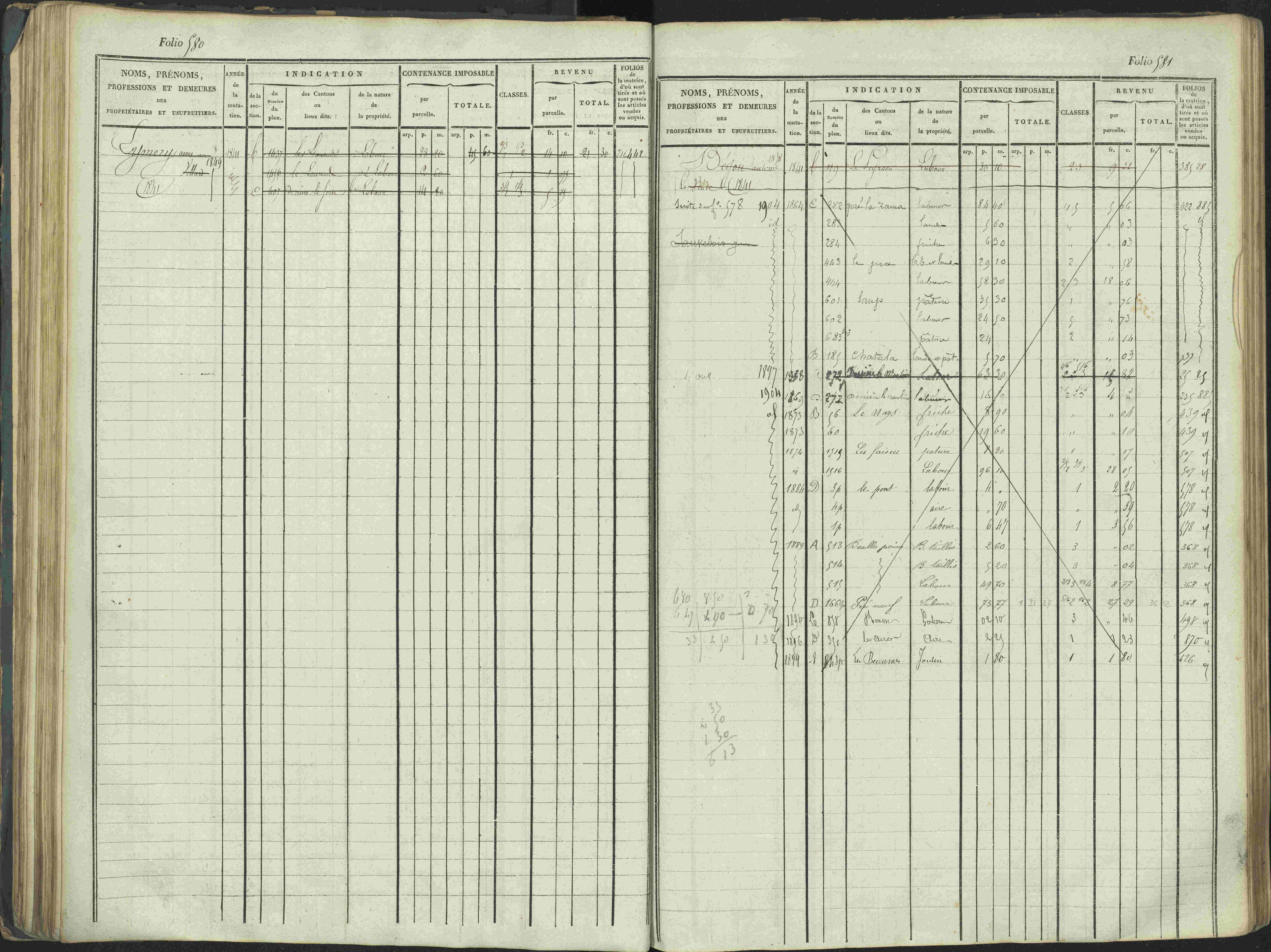 La Beaume - 3 P 253/1 - 3 P 253/1 - Matrice, folios 481-960.
