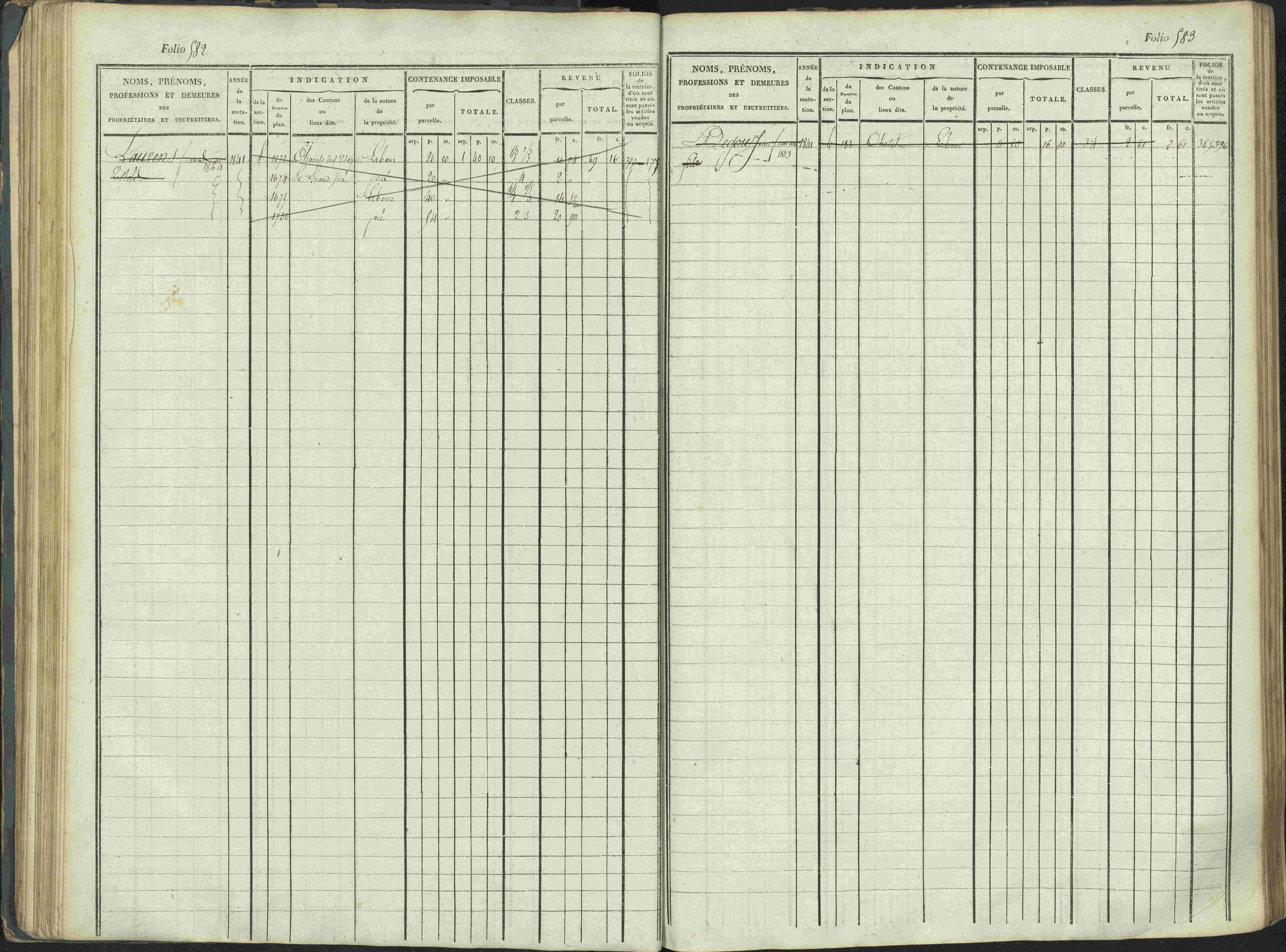 La Beaume - 3 P 253/1 - 3 P 253/1 - Matrice, folios 481-960.