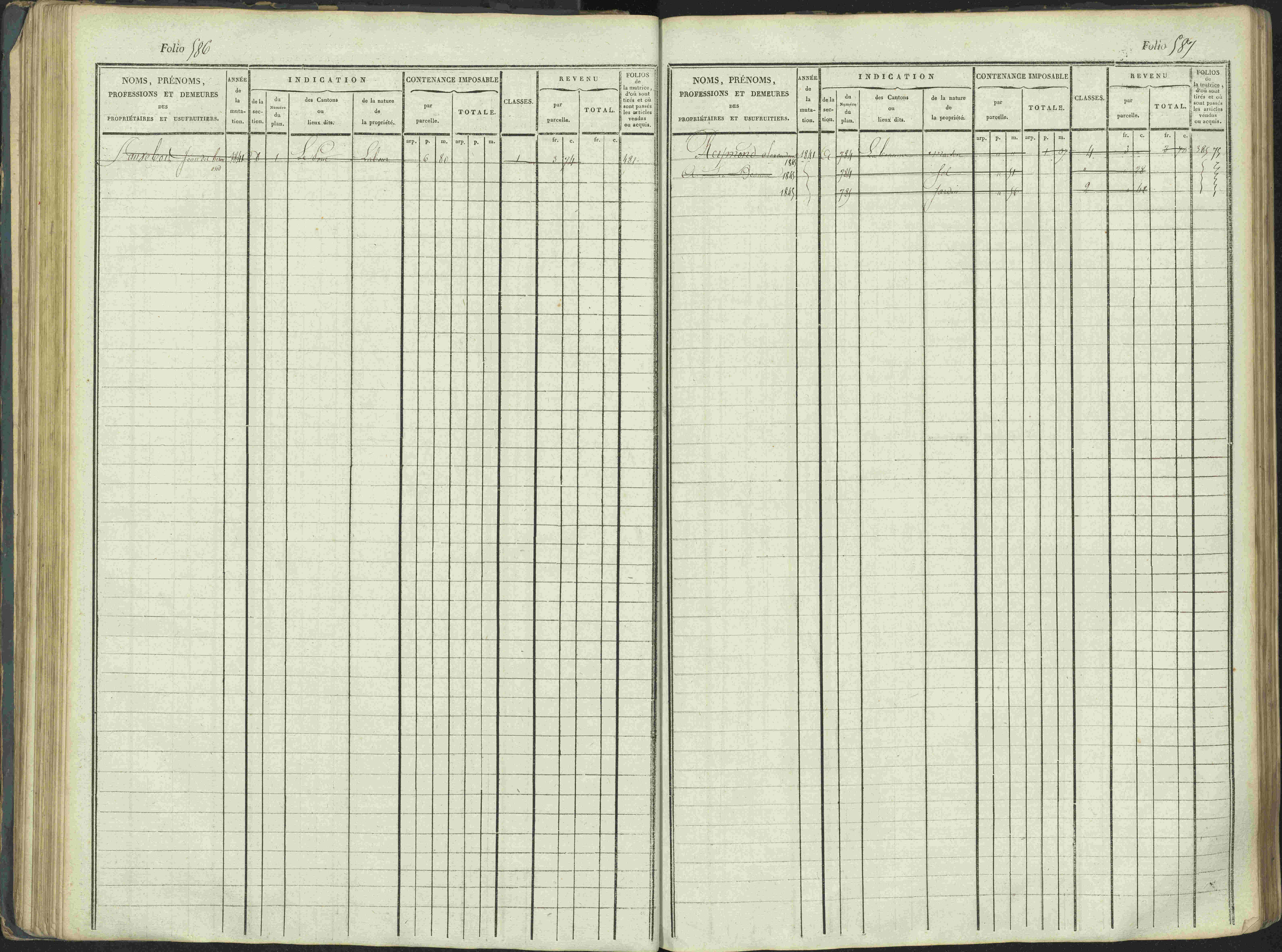 La Beaume - 3 P 253/1 - 3 P 253/1 - Matrice, folios 481-960.
