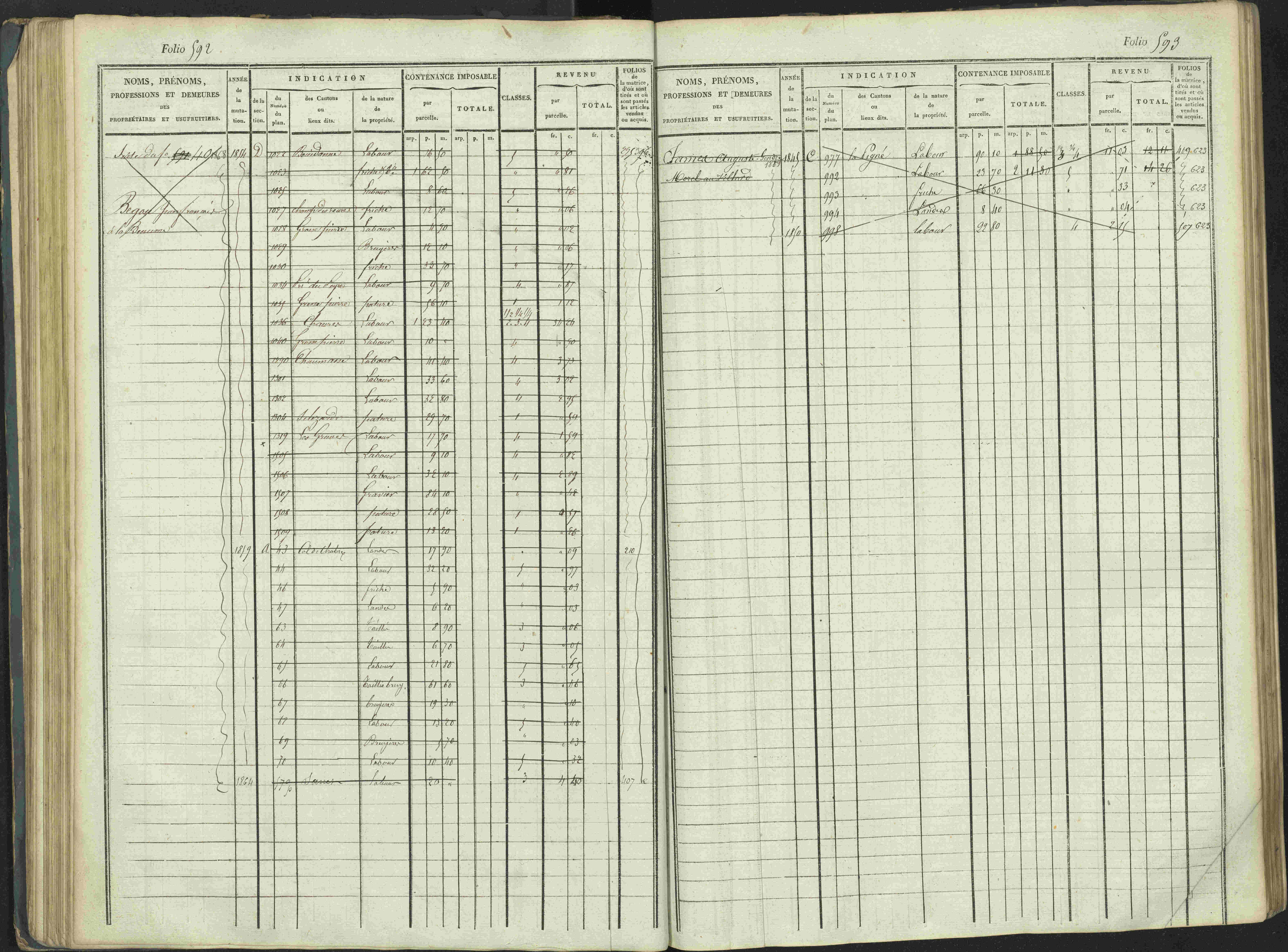La Beaume - 3 P 253/1 - 3 P 253/1 - Matrice, folios 481-960.
