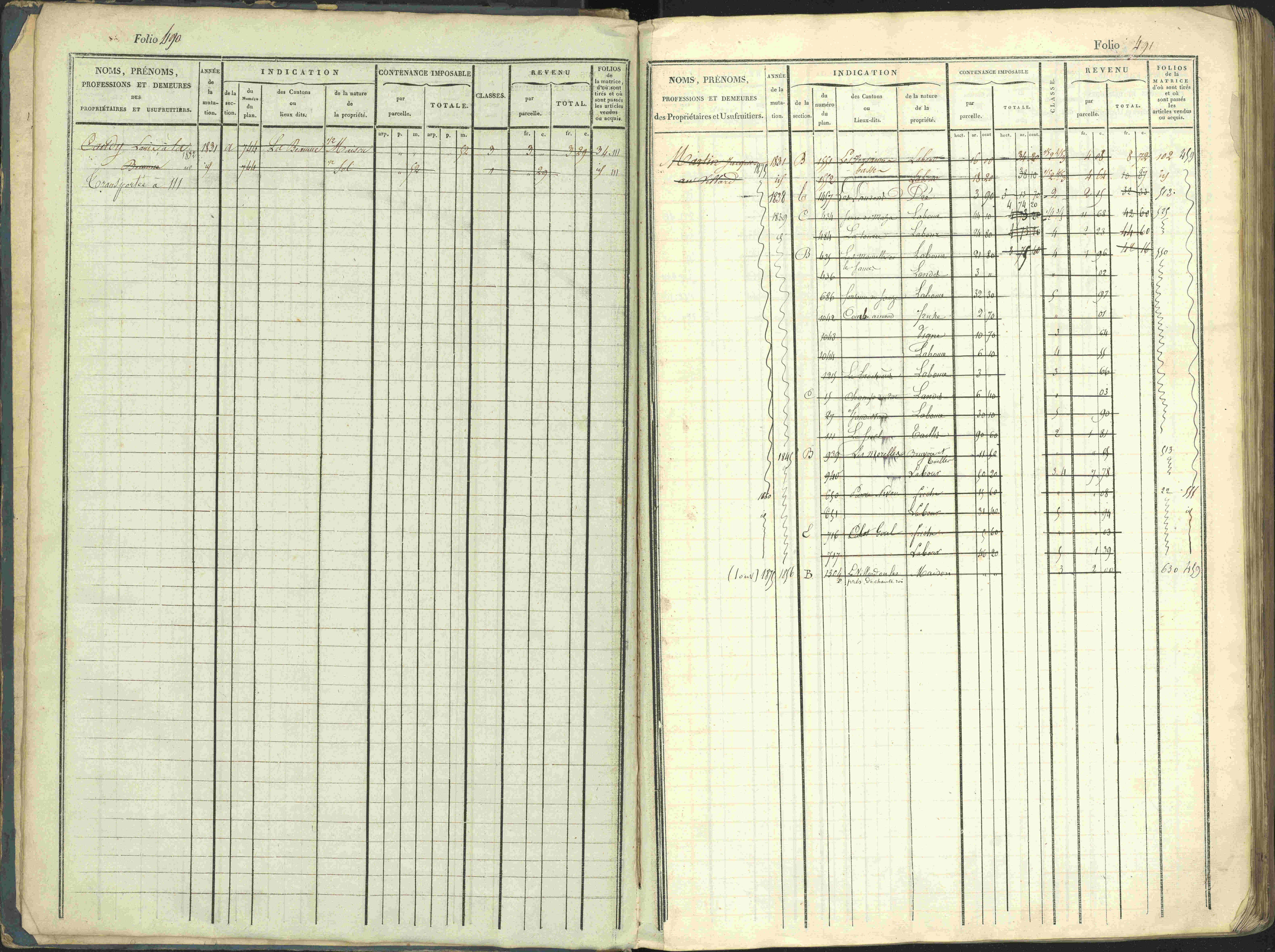 La Beaume - 3 P 253/1 - 3 P 253/1 - Matrice, folios 481-960.